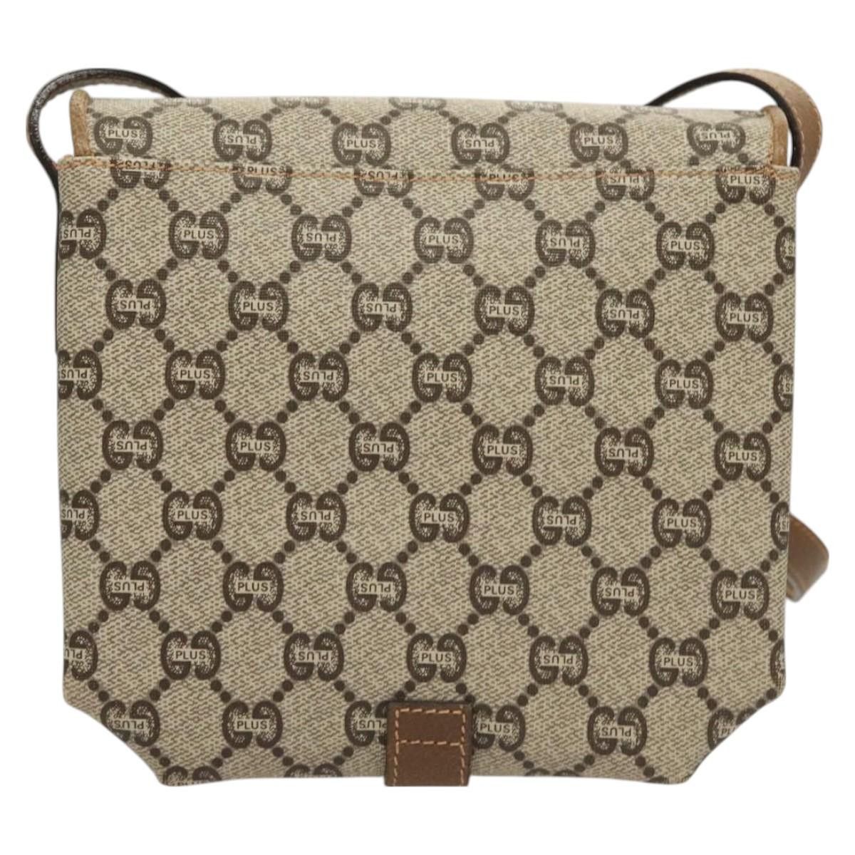 Gucci GUCCI GG Plus Supreme Shoulder Bag Pvc Beige Gold Size ONE SIZE - 3 Thumbnail