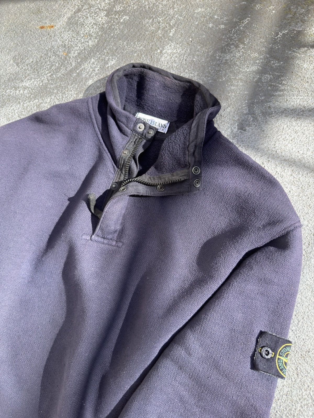 Stone Island Vintage Stone Island Art.37156M57 1/4 Neck Sweater L Size US XL / EU 56 / 4 - 5 Thumbnail