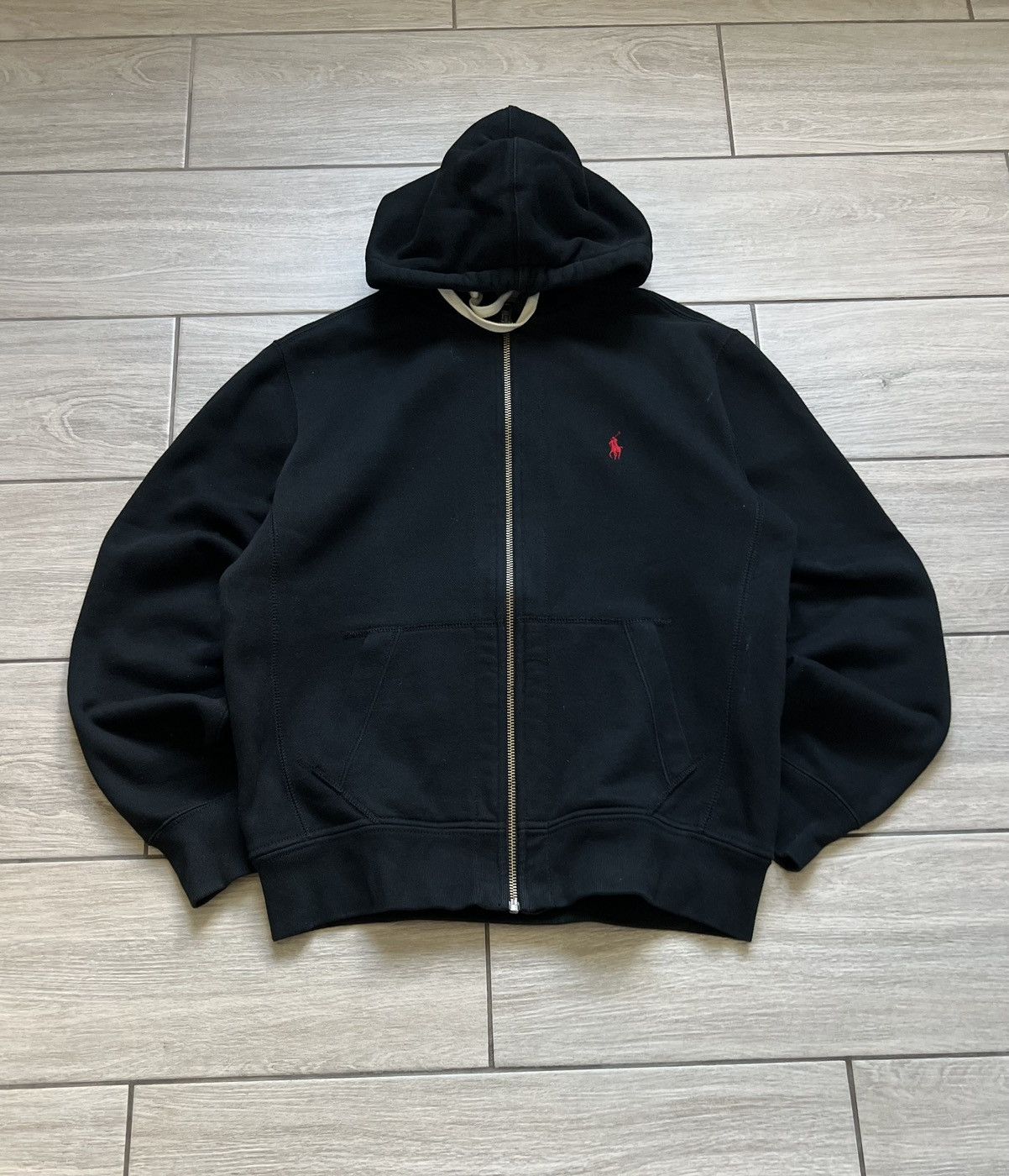 Vintage Polo Ralph Lauren Zip Up Hoodie 90s Y2K