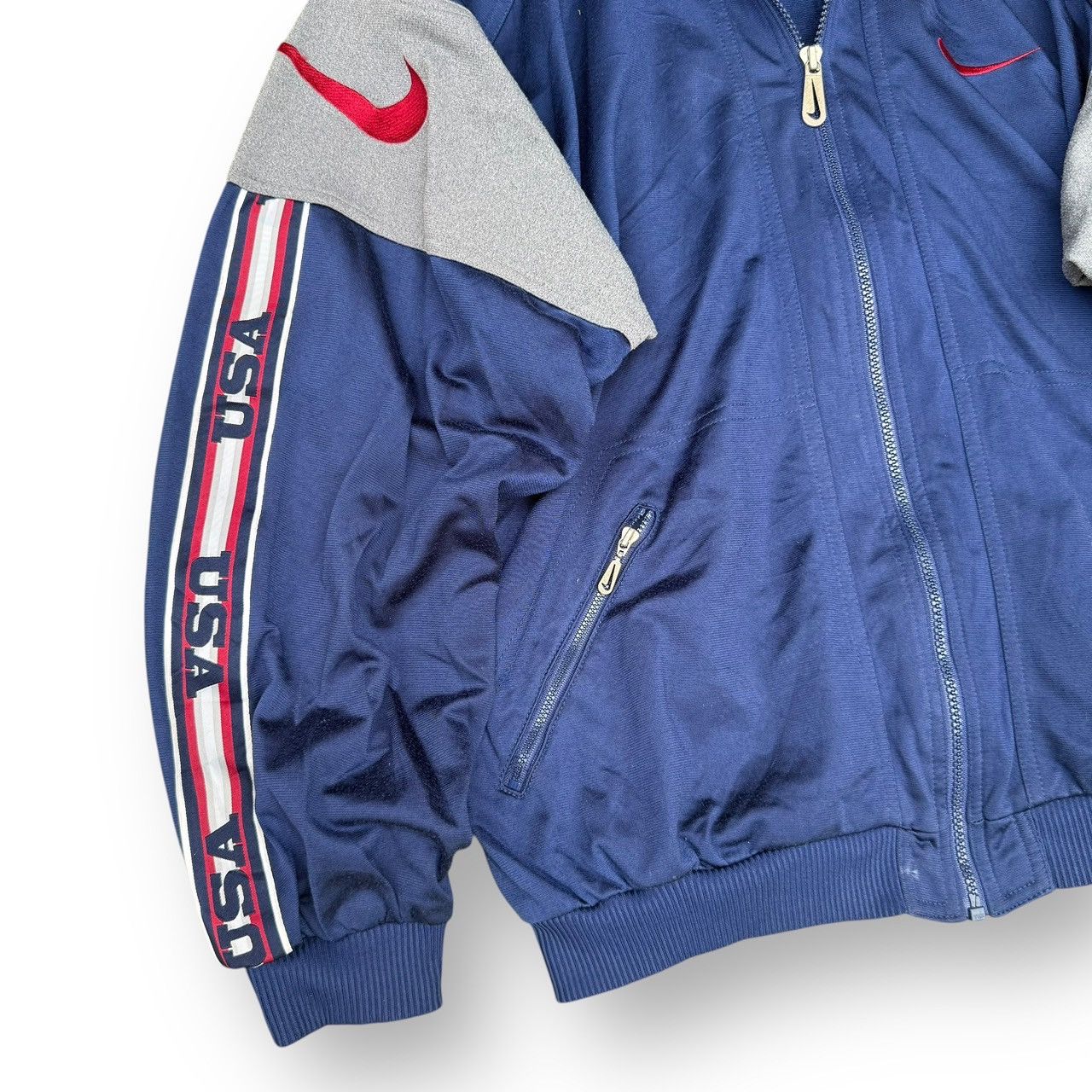 Nike Nike USA Zip Up Sweatshirt Track Jacket Vintage Size US M / EU 48-50 / 2 - 3 Thumbnail