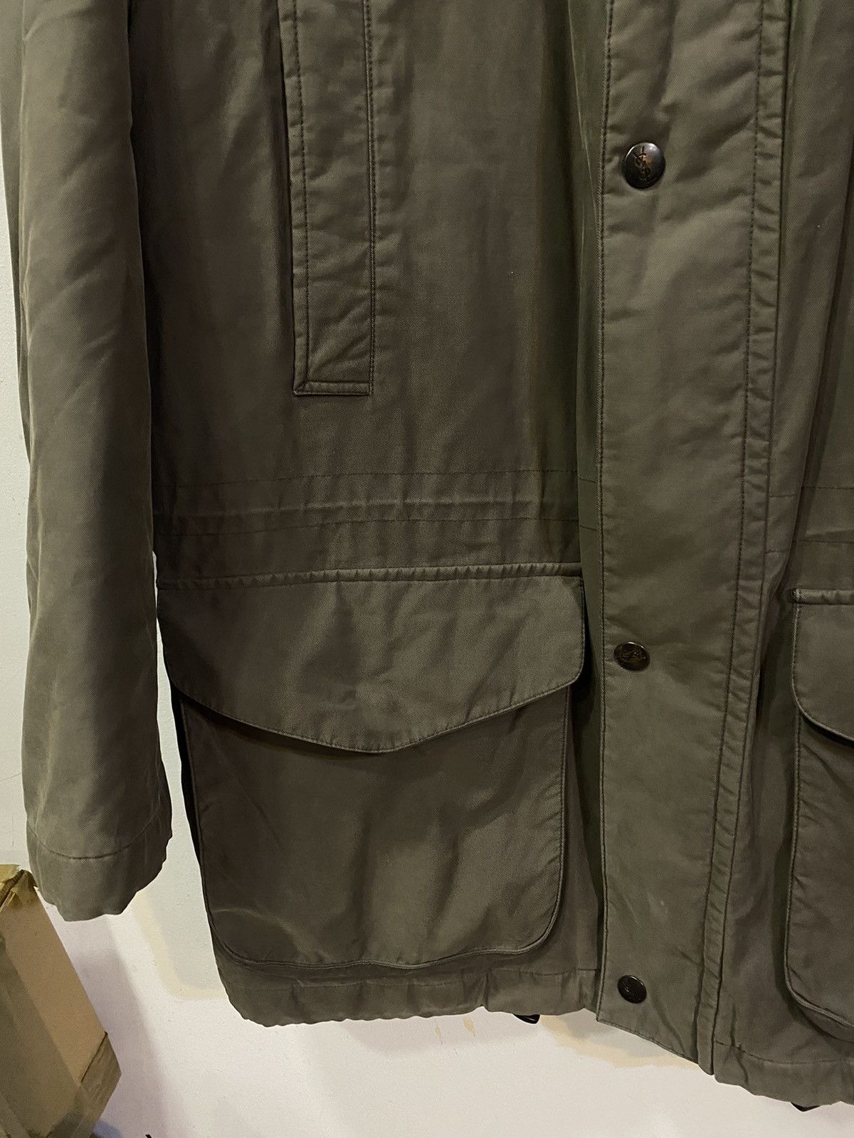 Yves Saint Laurent 90s Warm YSL Jacket Khaki Beige Parka Size US M / EU 48-50 / 2 - 10 Thumbnail
