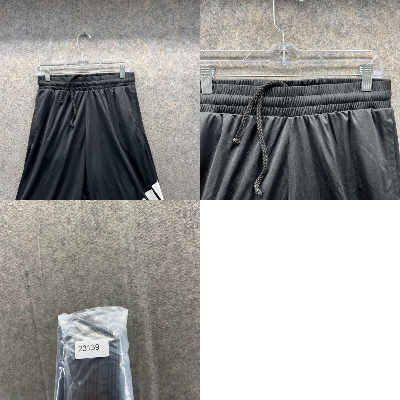 Adidas Adidas Shorts Men Medium Adult Black Athletic Basketball Trefoil Gym Fleece Drawstring Elastic Waist 9in Inseam Regular Readability Size US 31 - 8 Thumbnail