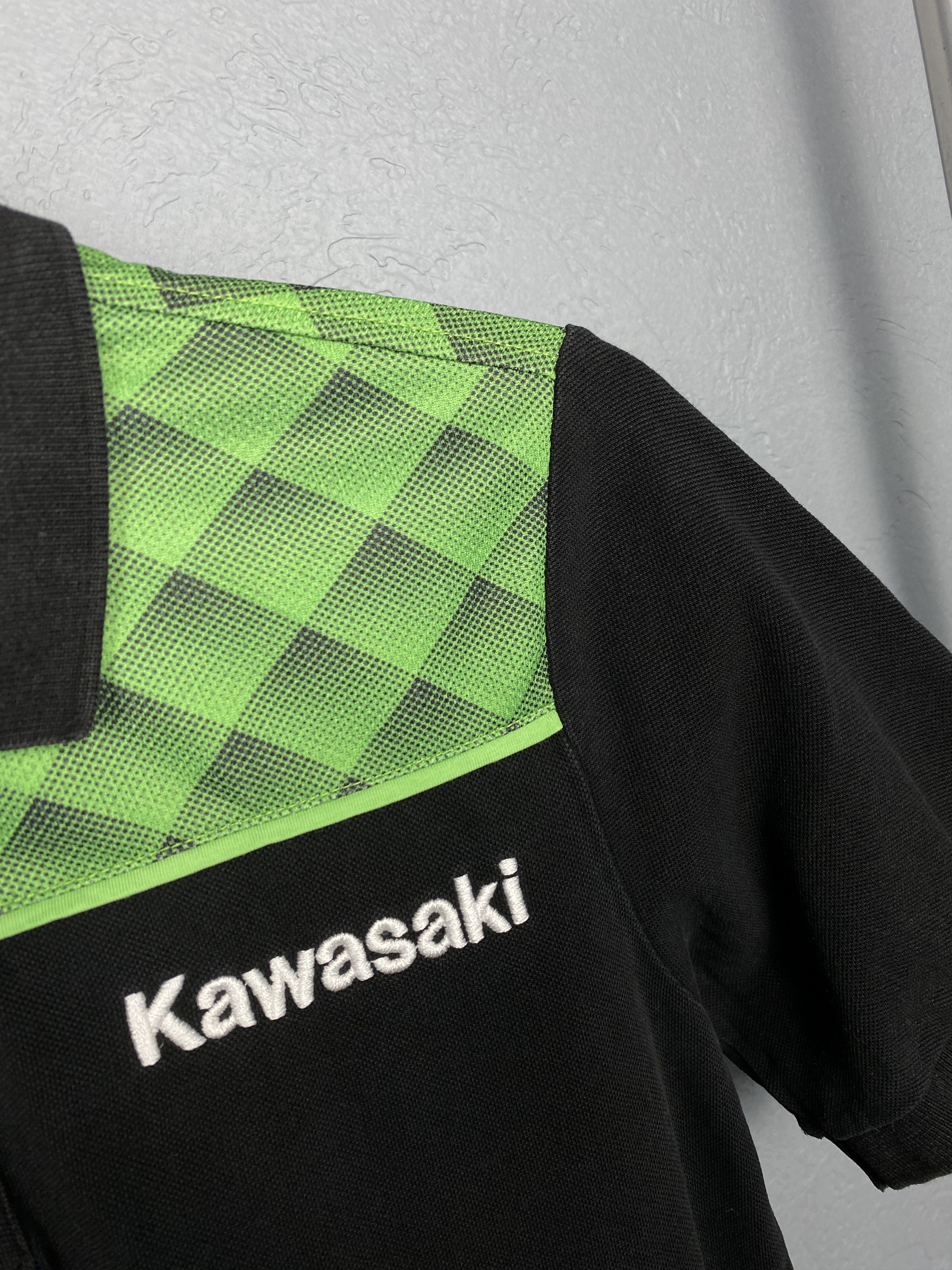Japanese Brand Kawasaki Team Vintage Mens Polo Shirt Moto Racing Size US M / EU 48-50 / 2 - 3 Thumbnail