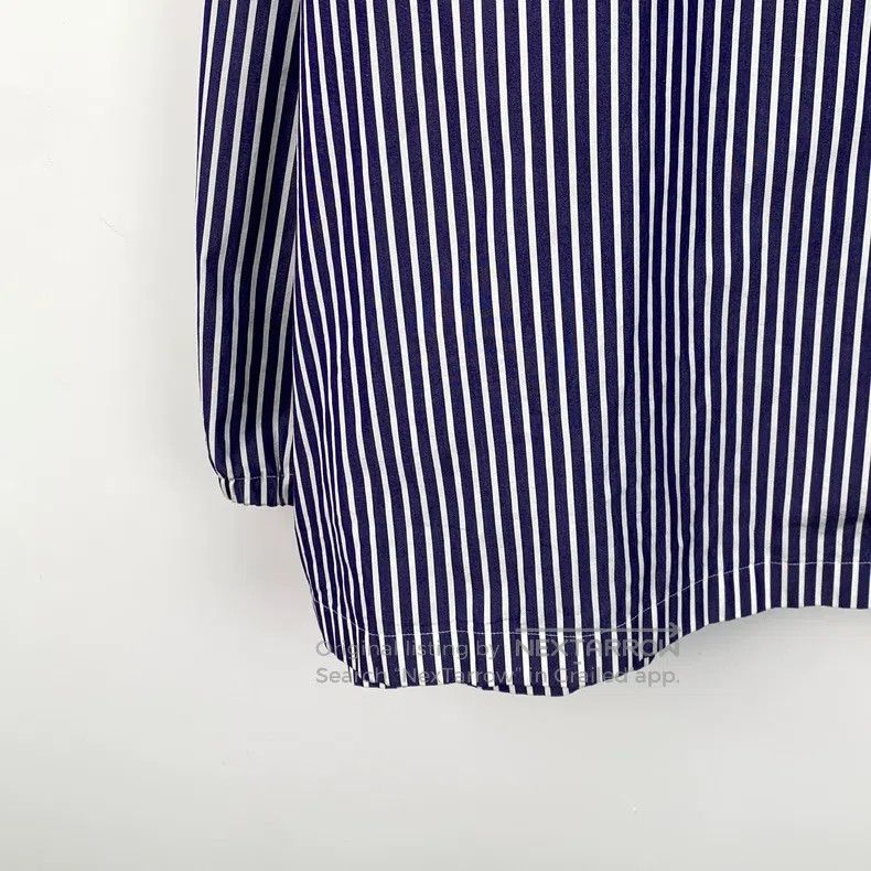 Balenciaga Balenciaga size 37 Blue Striped Cotton Hooded Long Sleeve Size US S / EU 44-46 / 1 - 4 Thumbnail