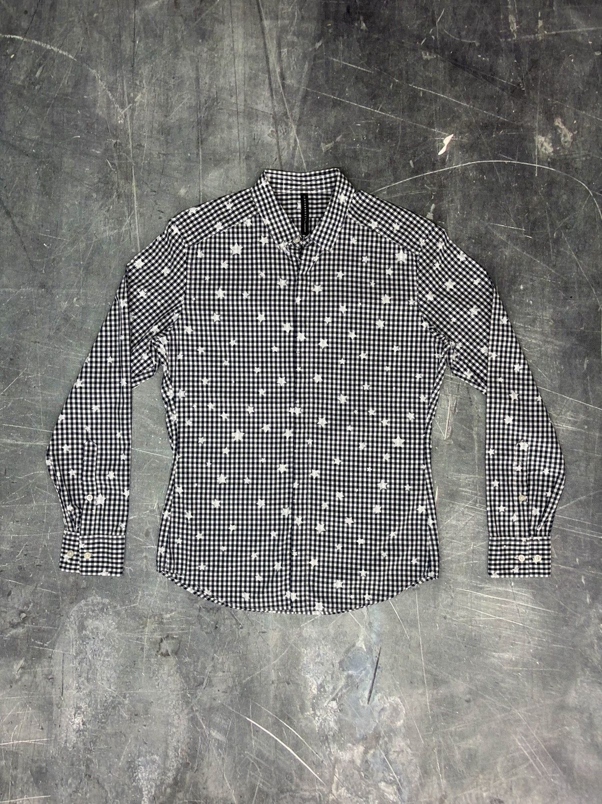 Neil Barrett ⭐️Black Barrett by Neil Barrett Gingham Star Button Up Size US S / EU 44-46 / 1 - 1 Thumbnail