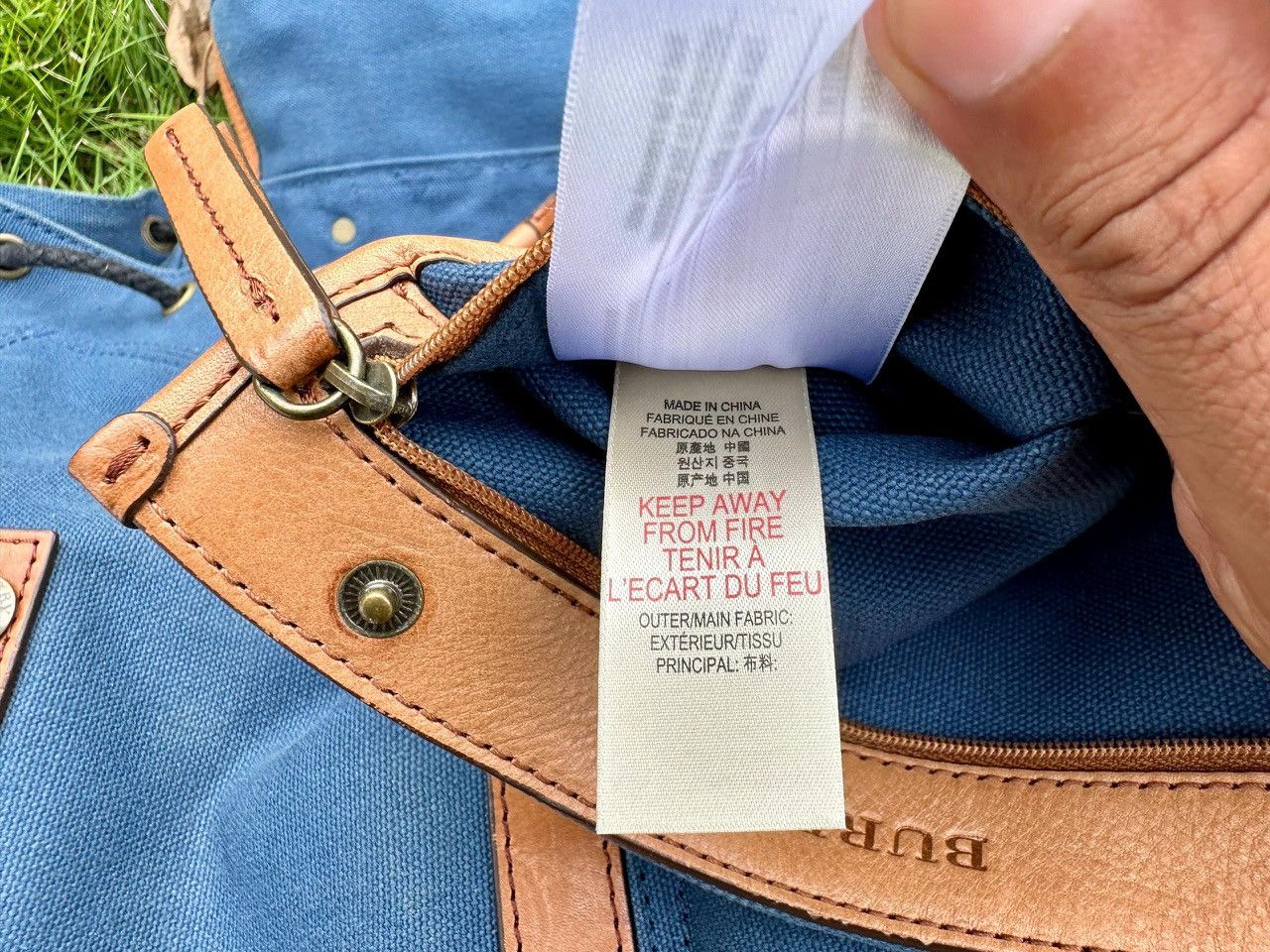 Burberry Authentic Burberry Rucksack Nyalon Blue Backpack Size ONE SIZE - 17 Thumbnail