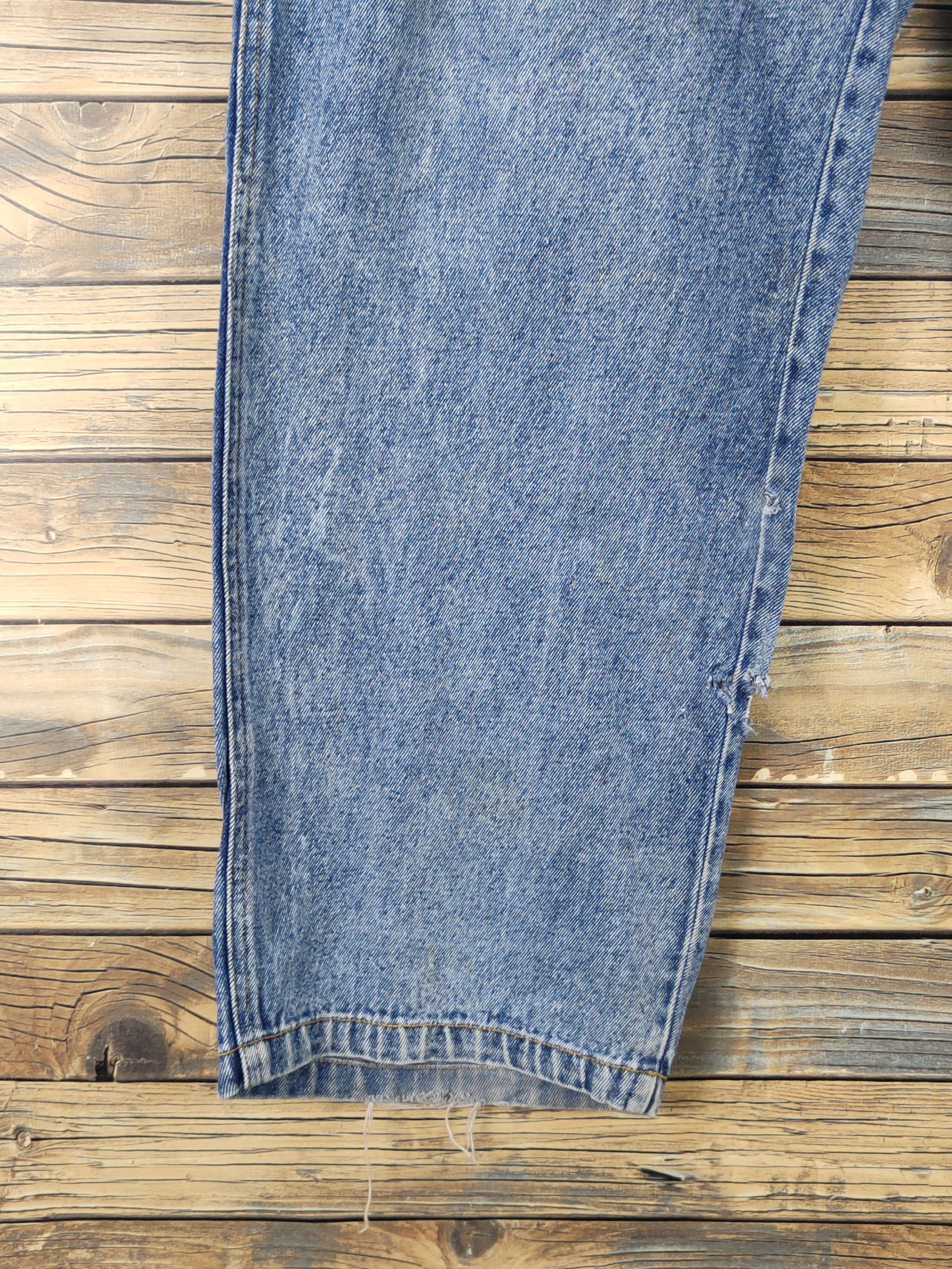 Japanese Brand Manx Blue Distressed multipocket Ripped Jeans #W1569 Size US 36 / EU 52 - 5 Thumbnail