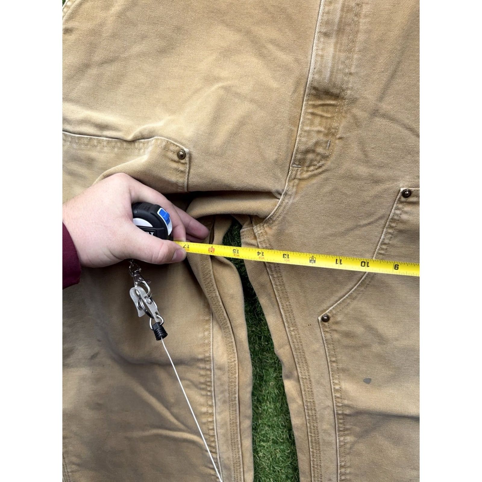 Carhartt Carhartt B01 BRN Double Knee Pants Mens 42x32 Duck Canvas Brown Loose Original Fit Workwear Vintage USA Logger Pants Size US 42 / EU 58 - 5 Thumbnail
