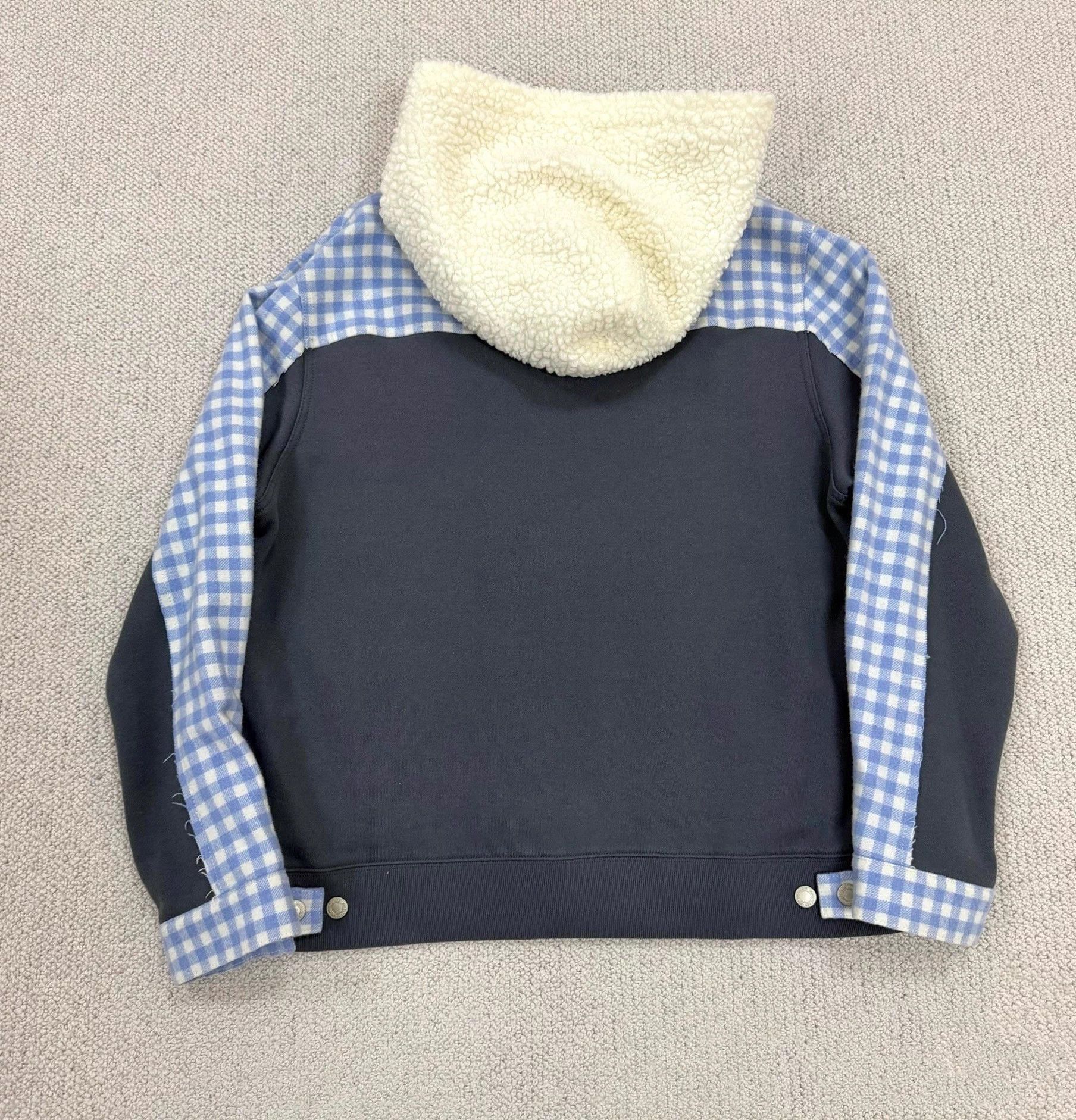 Undercover Undercover Deconstructed Check Shearling Knit Cuffs Jacket Size US L / EU 52-54 / 3 - 2 Thumbnail