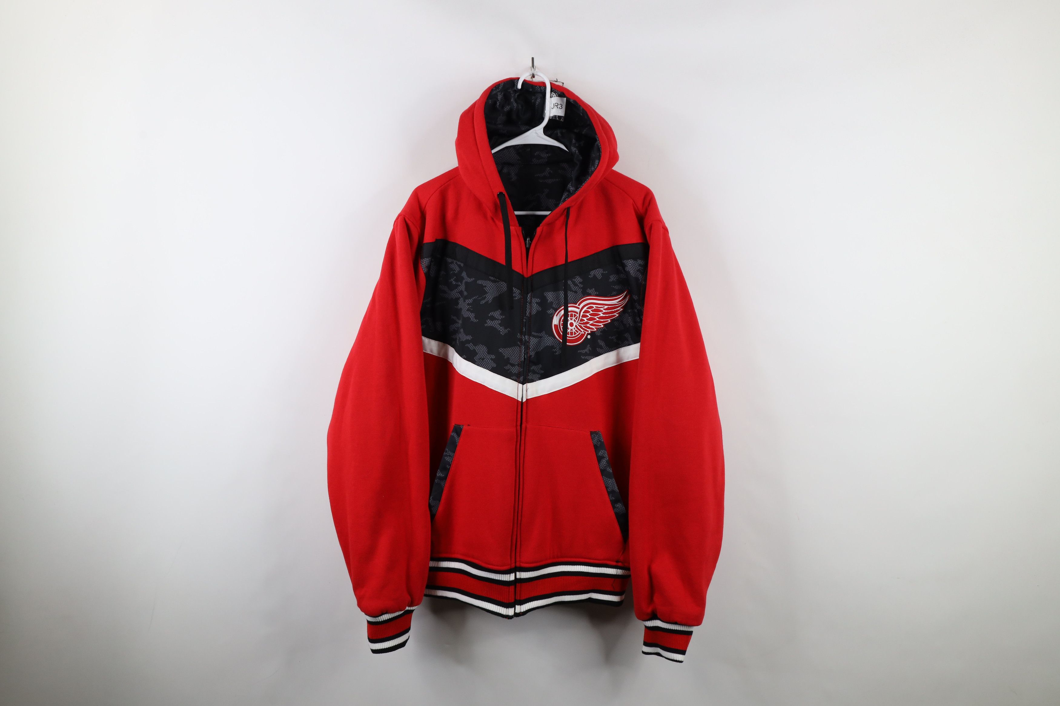 Vintage Vintage NHL Reversible Camouflage Detroit Red Wings Hoodie Size US XL / EU 56 / 4 - 12 Thumbnail