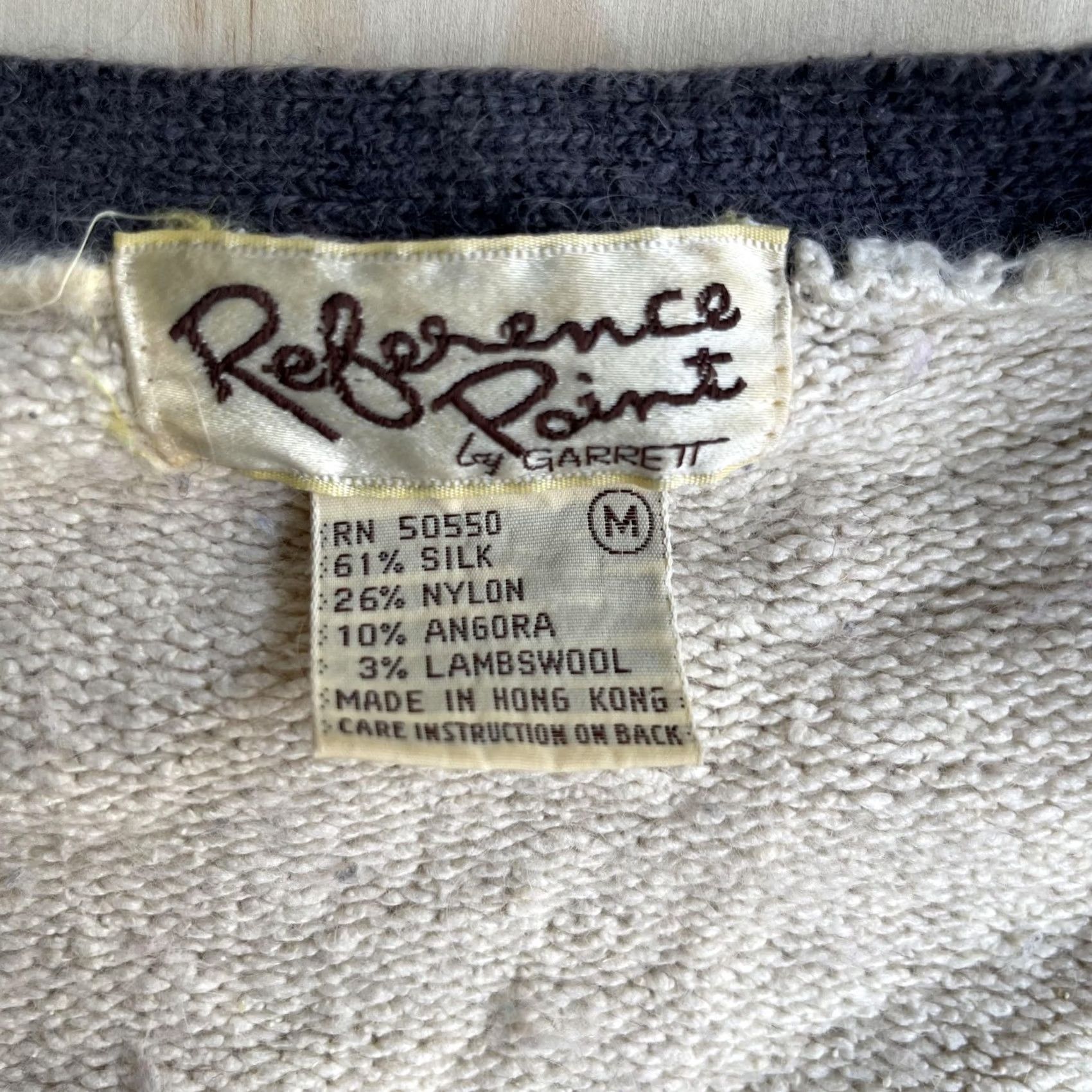 Vintage VINTAGE Reference Point Cardigan Sweater Womens M White Silk Angora Cropped Size M / US 6-8 / IT 42-44 - 4 Thumbnail