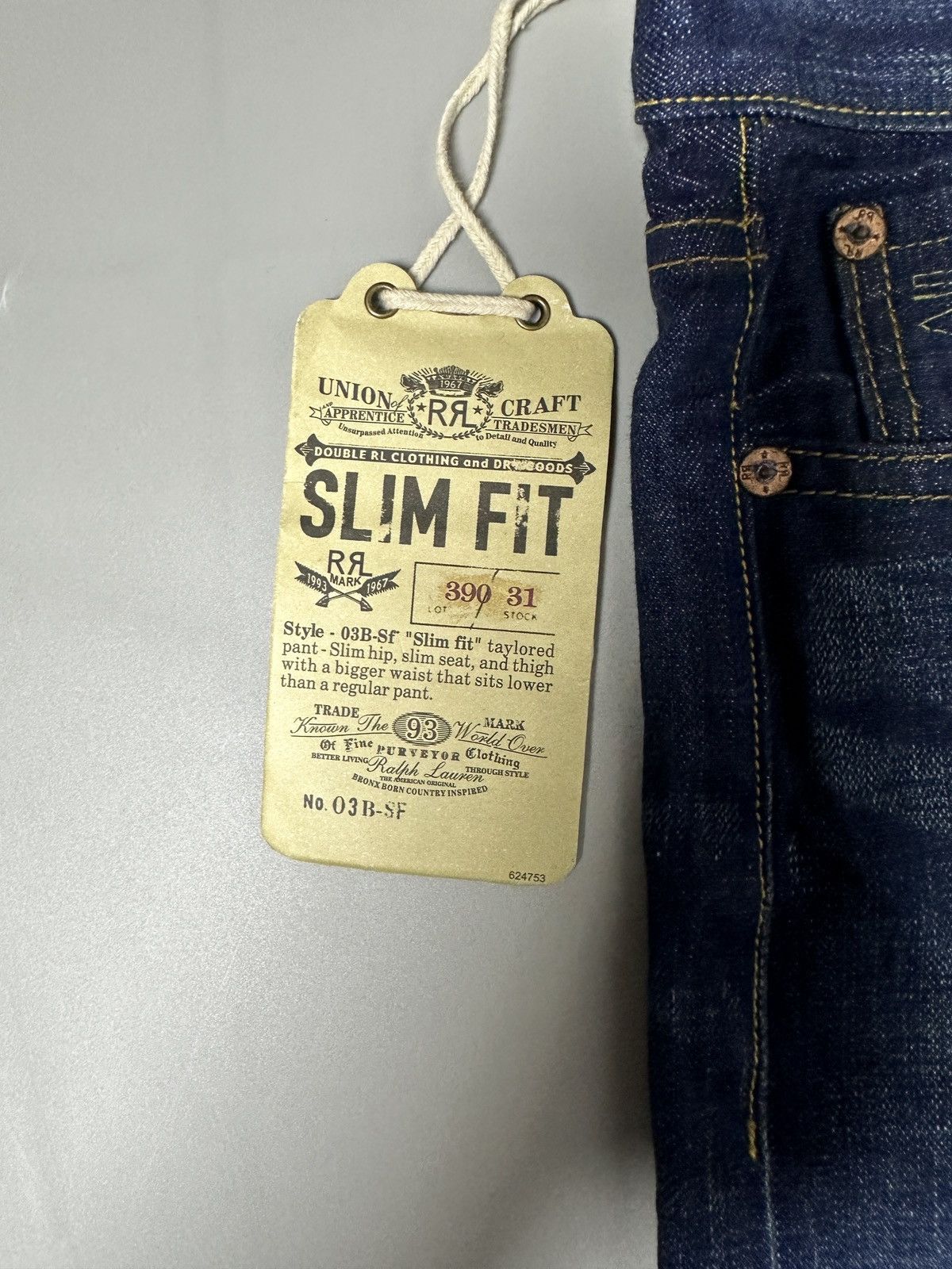 RRL Ralph Lauren Ralph Lauren RRL - Slim Fit Denim Size US 36 / EU 52 - 3 Thumbnail