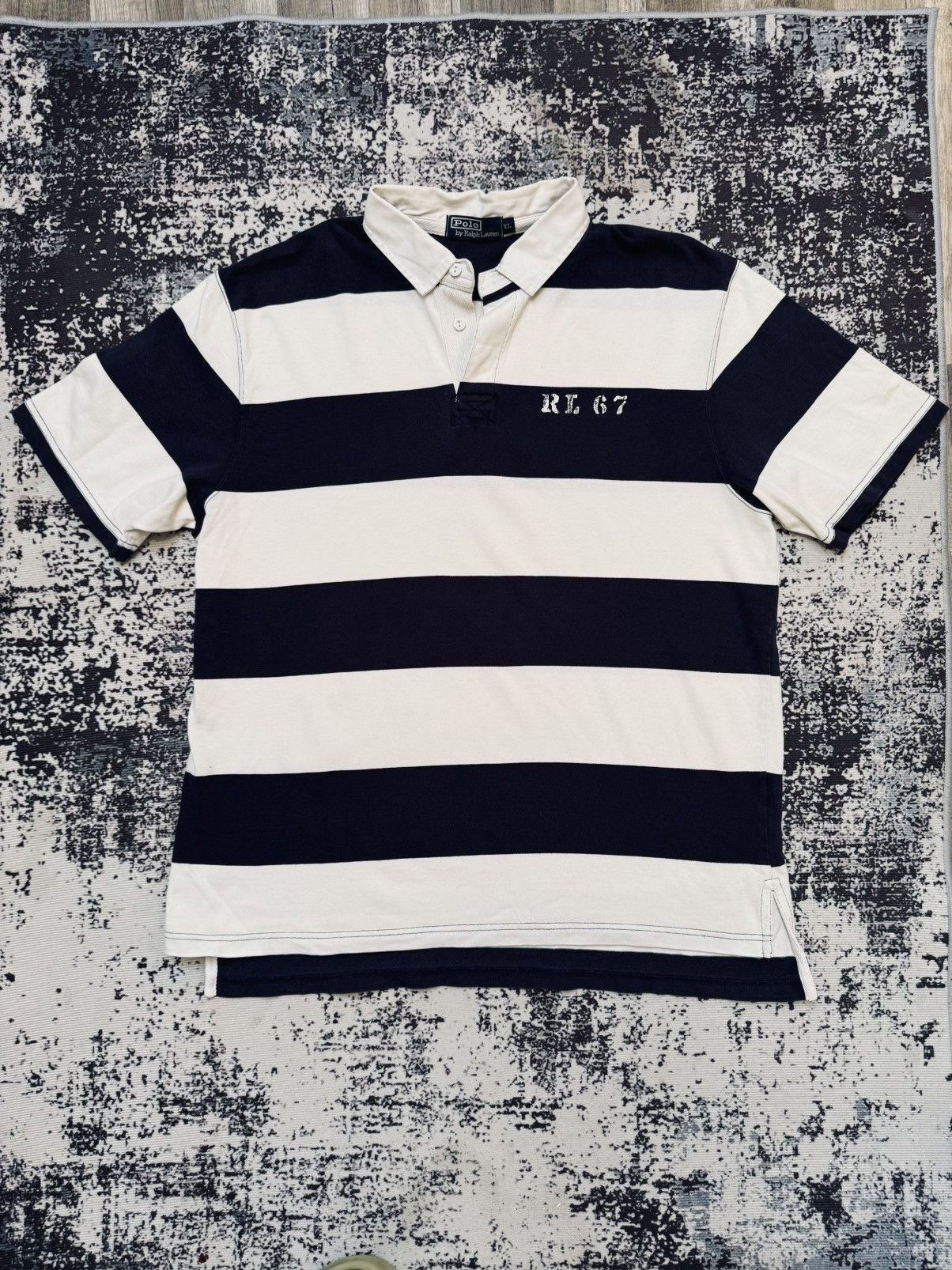 Polo Ralph Lauren × Vintage 👾 VINTAGE Y2K POLO RALPH LAUREN RUGBY 90's Size US XL / EU 56 / 4 - 1 Thumbnail