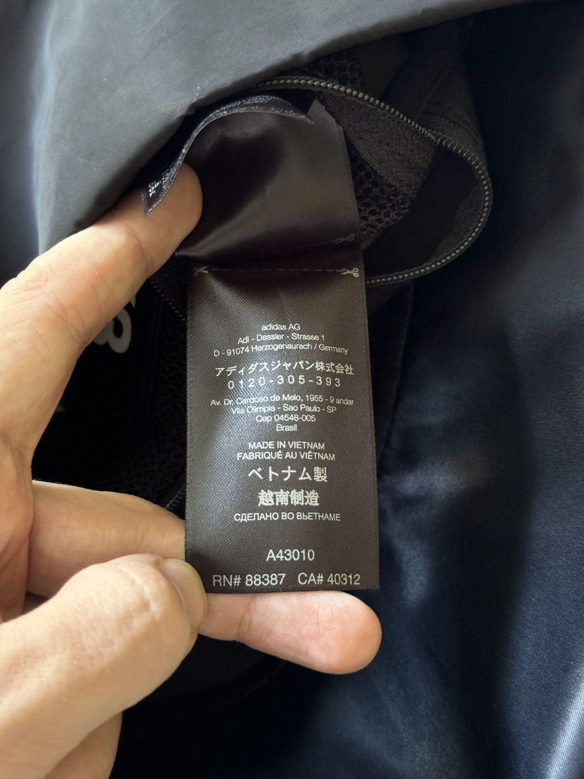 Y-3 × Yohji Yamamoto Y-3 OVERSIZED CRAZY BLACK NYLON TOTE BAG Size ONE SIZE - 10 Thumbnail