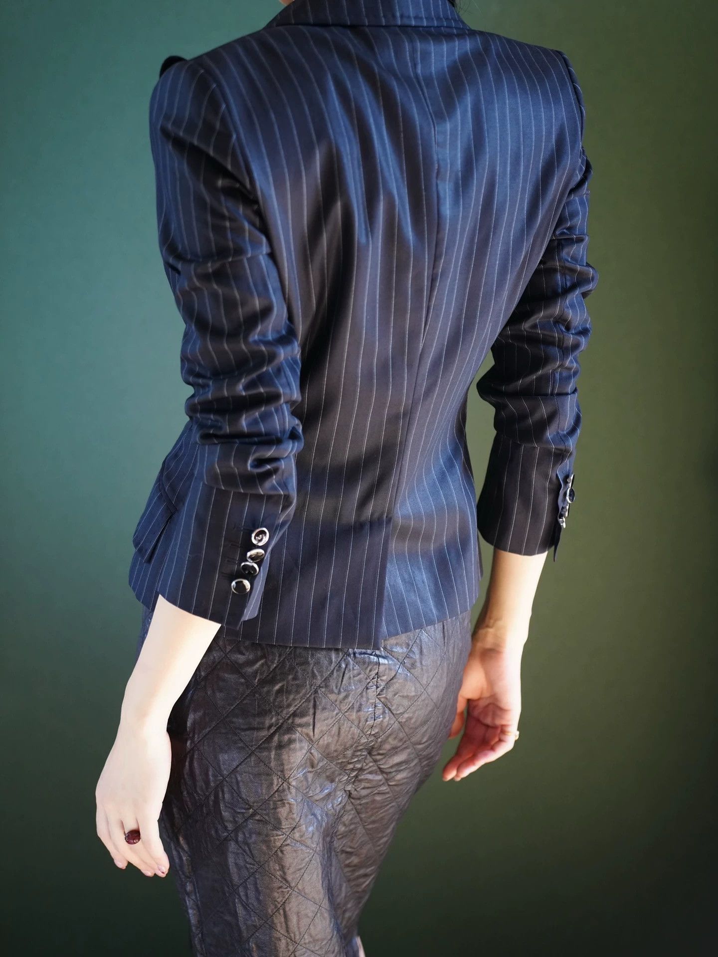 Dolce & Gabbana Dolce&Gabbana Striped Fine Wool Suit Jacket it38/XS Size XS / US 0-2 / IT 36-38 - 2 Thumbnail