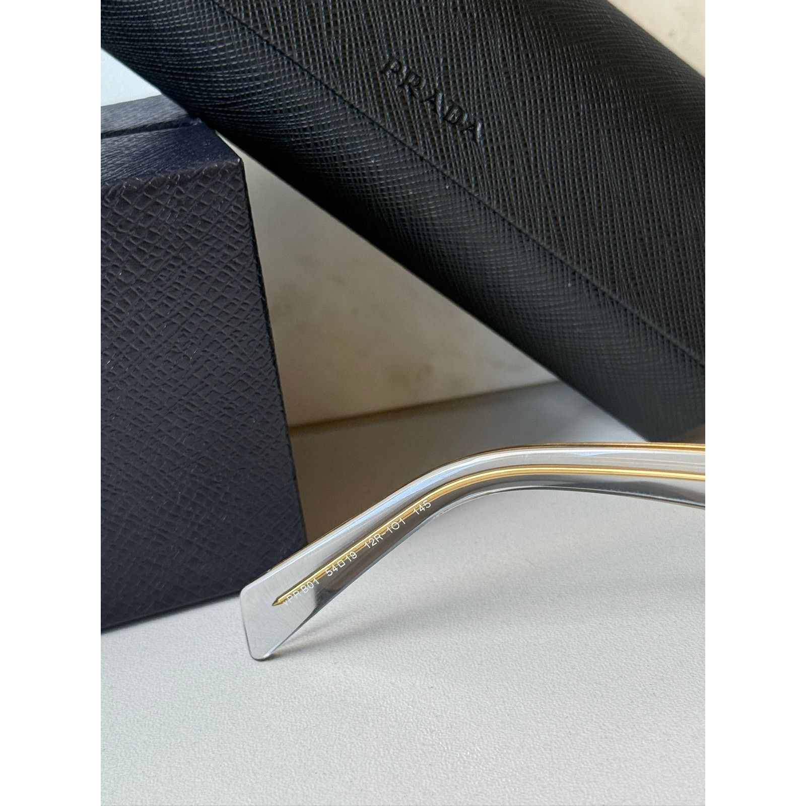 Prada NEW Prada PR B01V Clear Cat Eye Eyeglasses Frames Size ONE SIZE - 8 Thumbnail