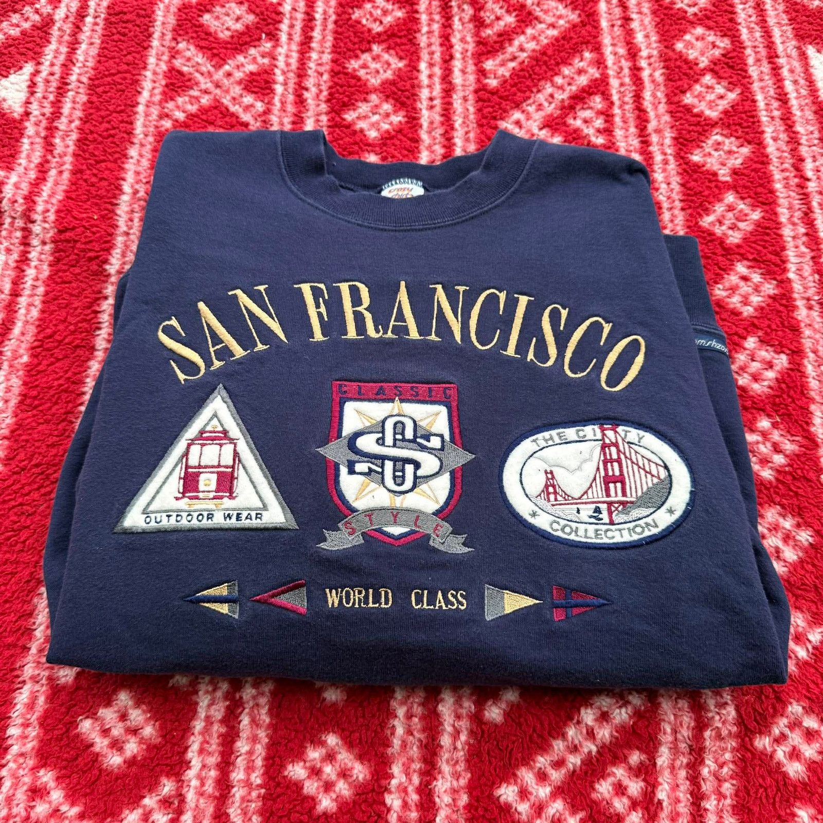 Other Vtg 90s Crazy Shirts Hawaii San Francisco Sweatshirt Size US XL / EU 56 / 4 - 1 Thumbnail