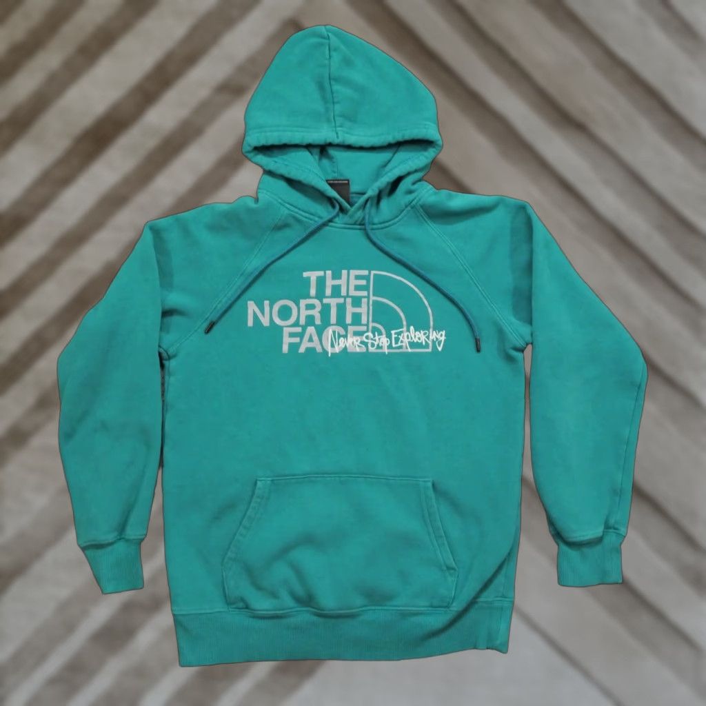 The North Face The North Face Hoodie Womens XS X Small Blue Teal Pullover Spell Out Logo Woman XS Hoodie Blue The North Face Pullover Logo 90s? Size XS / US 0-2 / IT 36-38 - 1 Thumbnail
