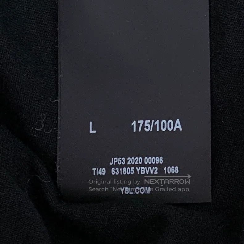 Saint Laurent Paris Saint Laurent Paris Black Heartbreak Love Heart Printed Co Size US L / EU 52-54 / 3 - 7 Thumbnail