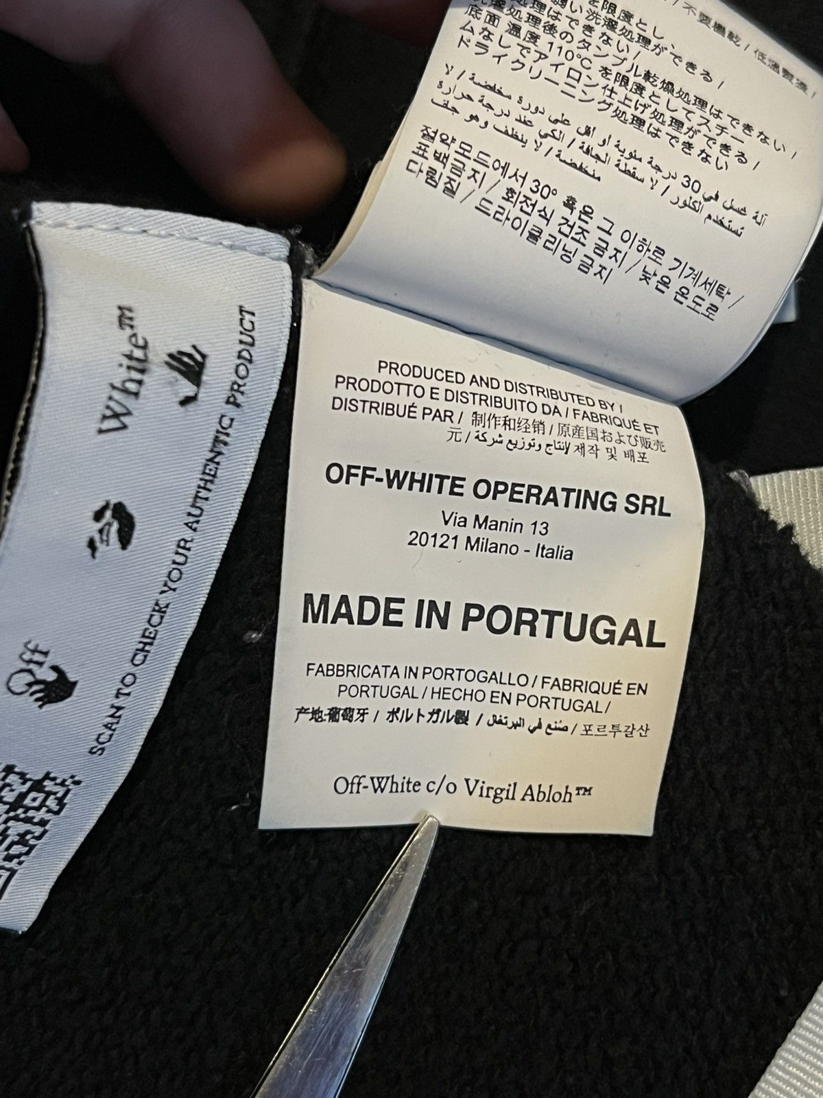 Off-White OFF-WHITE Caravaggio Diag Sleeve Hoodie Size US XS / EU 42 / 0 - 8 Thumbnail