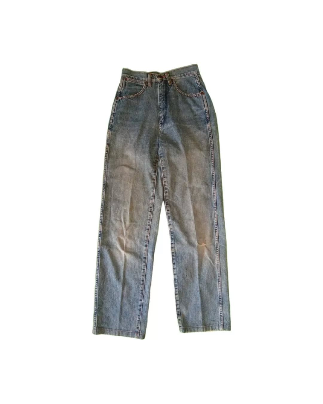 Wrangler 1990s Lady Wrangler Blue Faded Woman Denim Jeans Size 25" / US 0 / IT 36 - 1 Thumbnail