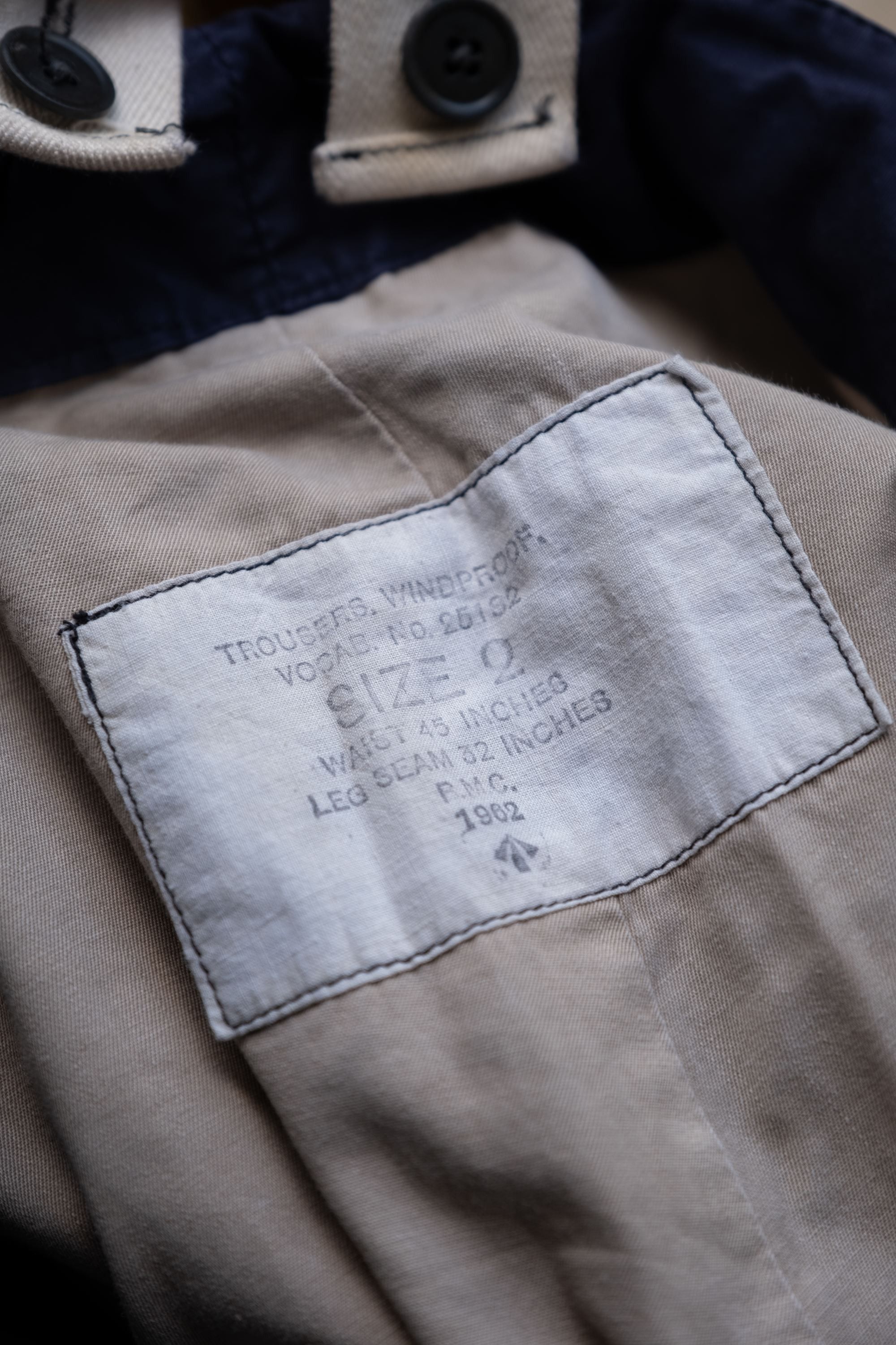 Other 1962’s British Royal Navy Windproof Ventile Trousers Size US 34 / EU 50 - 4 Thumbnail