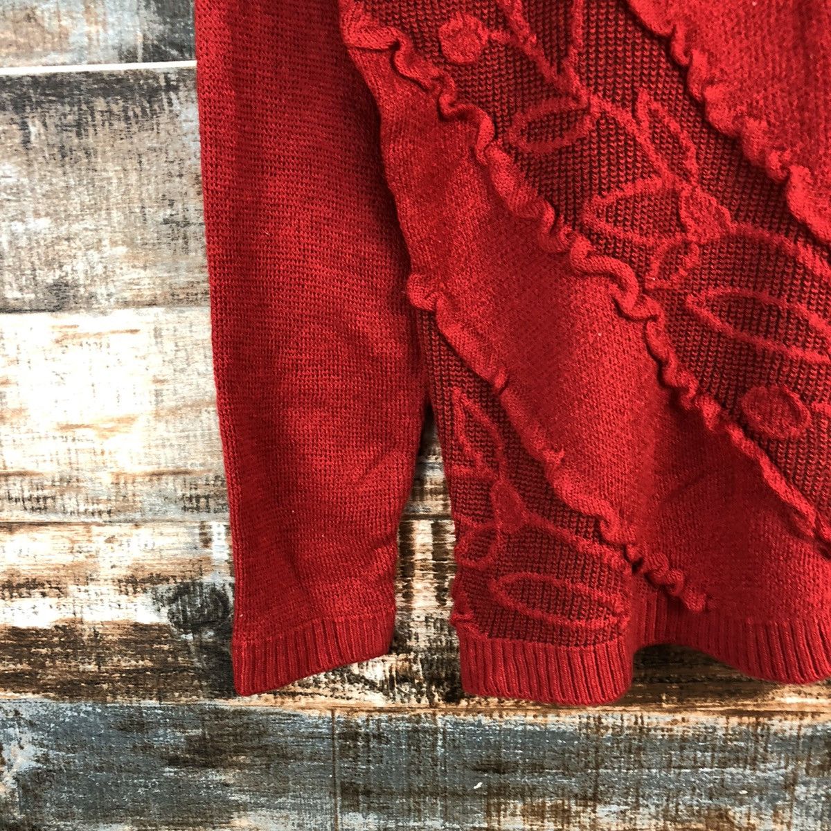 Vintage Financier Red art vintage japan Knitwear #A2340 Size M / US 6-8 / IT 42-44 - 7 Thumbnail