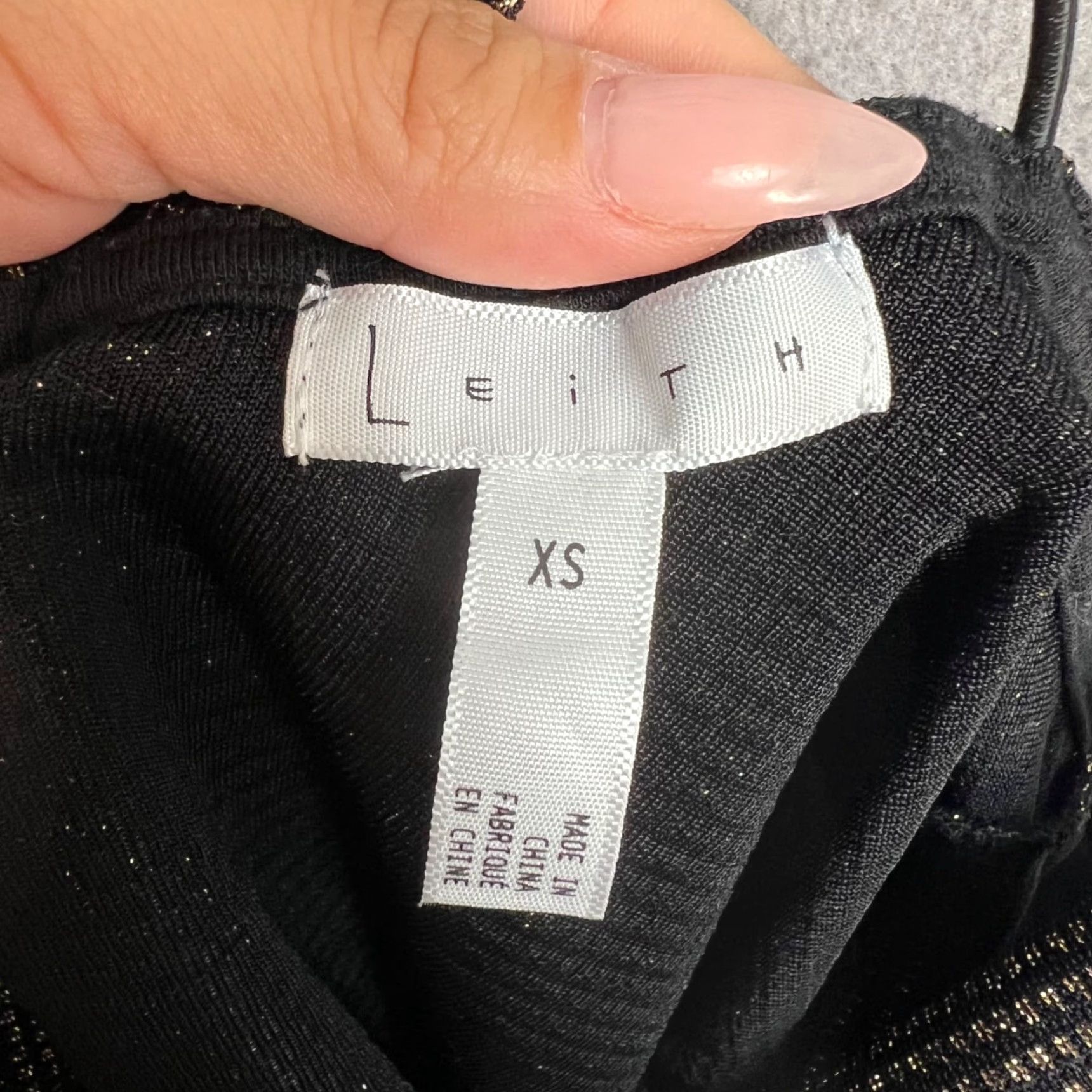 Vintage VINTAGE Leith Womens Sleeveless Blouse XS Casual Summer Spring Metallic Black & Gold Stripe Shirt Women Size XS / US 0-2 / IT 36-38 - 3 Thumbnail