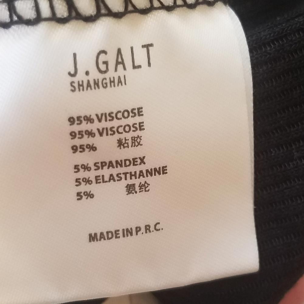 Designer J Galt Black Bodysuit Size ONE SIZE - 4 Thumbnail