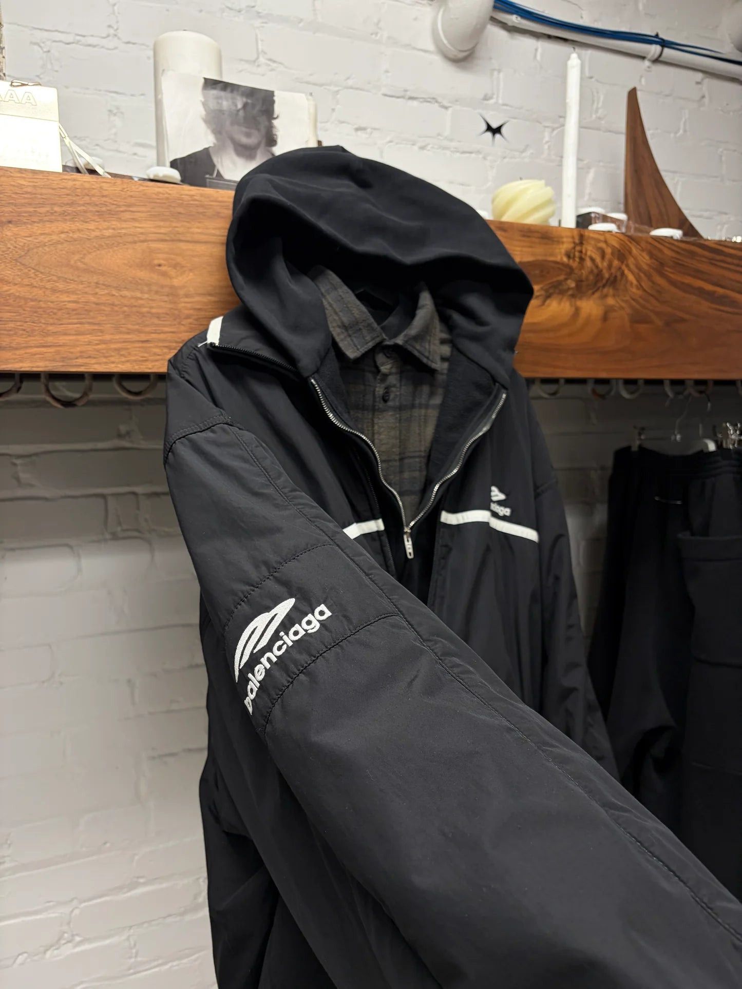 Balenciaga SS2024 Balenciaga ‘Sports Icon’ Quad Layered Jacket/Hoodie/Flannel/T-Shirt Size US M / EU 48-50 / 2 - 2 Thumbnail