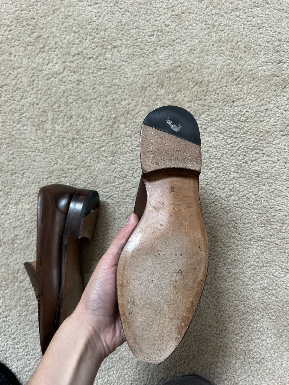 Meermin Meermin Brown Loafers Size US 9 / EU 42 - 2 Thumbnail