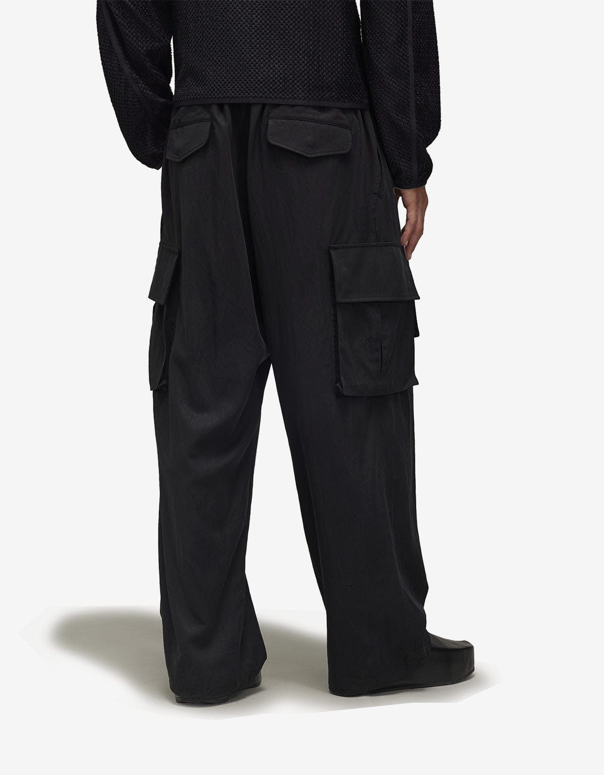 Y-3 Y-3 Black Refined Wool Cargo Pants Size US 36 / EU 52 - 5 Thumbnail