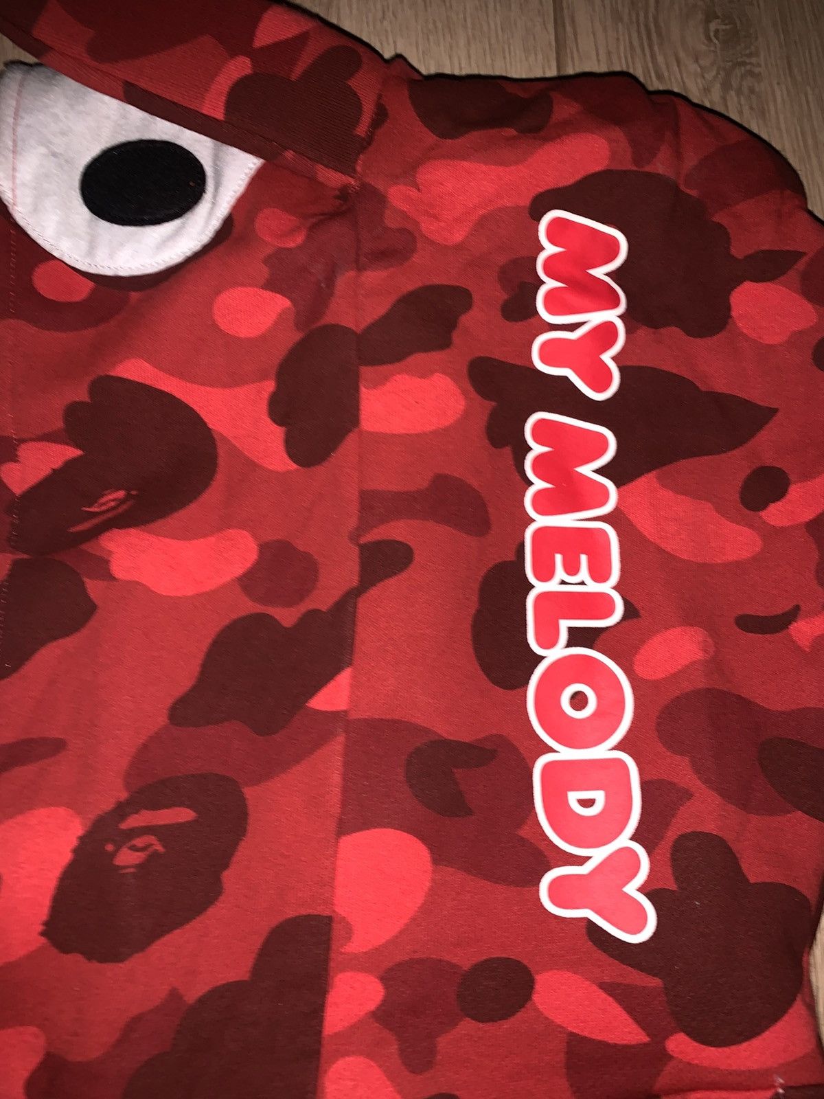 Bape 2XL)Bape my melody hoodie zip Size US XXL / EU 58 / 5 - 3 Thumbnail