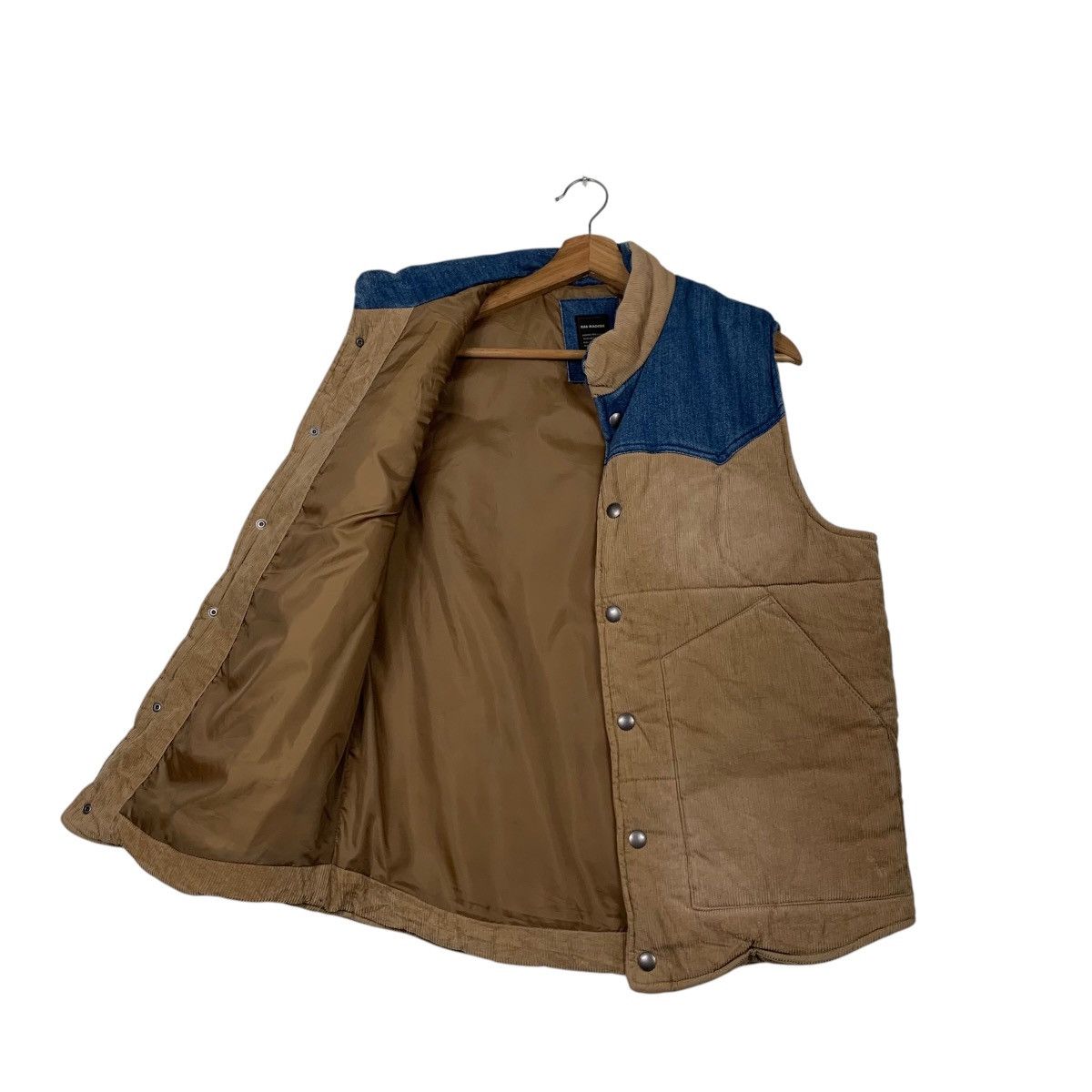 Japanese Brand RAG MACHINE Corduroy Puffer Vest #2292-C102 Size US M / EU 48-50 / 2 - 7 Thumbnail