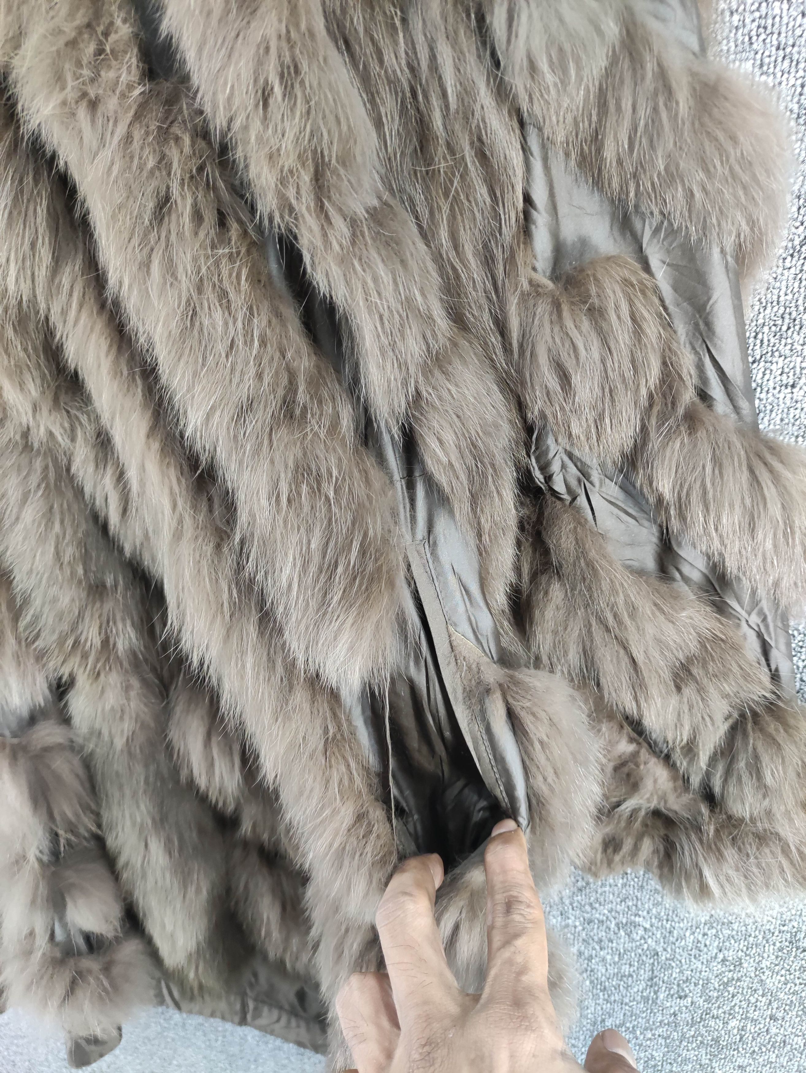 Vintage Vintage Fur Fox Reversible Jacket With Hoodie Size M / US 6-8 / IT 42-44 - 5 Thumbnail