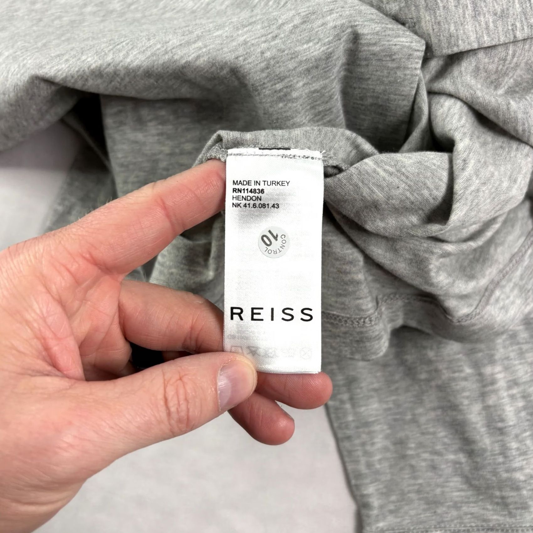 Reiss Reiss Shirt Mens 2XL Gray Button-Up Long Sleeve Hendon Stretch Casual NEW Size US XXL / EU 58 / 5 - 7 Thumbnail
