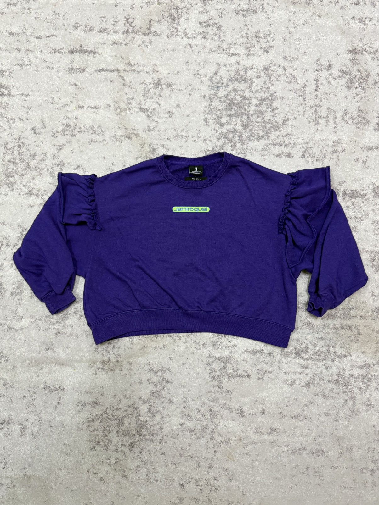 Japanese Brand Niko and x Jamiroquai frill pullover crop sweatshirt Size L / US 10 / IT 46 - 3 Thumbnail