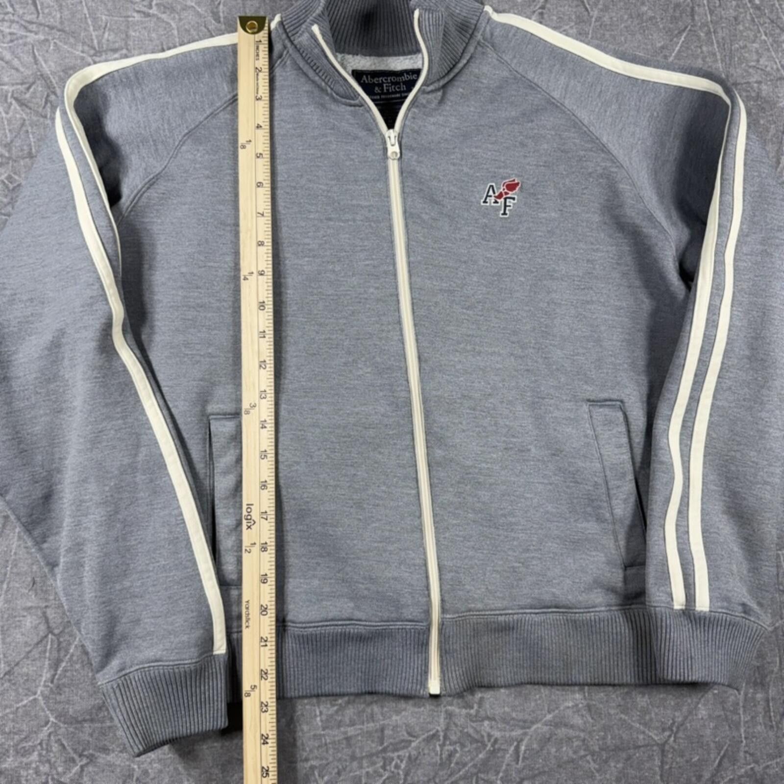 Abercrombie & Fitch Abercrombie Jacket Men's M Gray Vintage Track Y2K Size US M / EU 48-50 / 2 - 3 Thumbnail