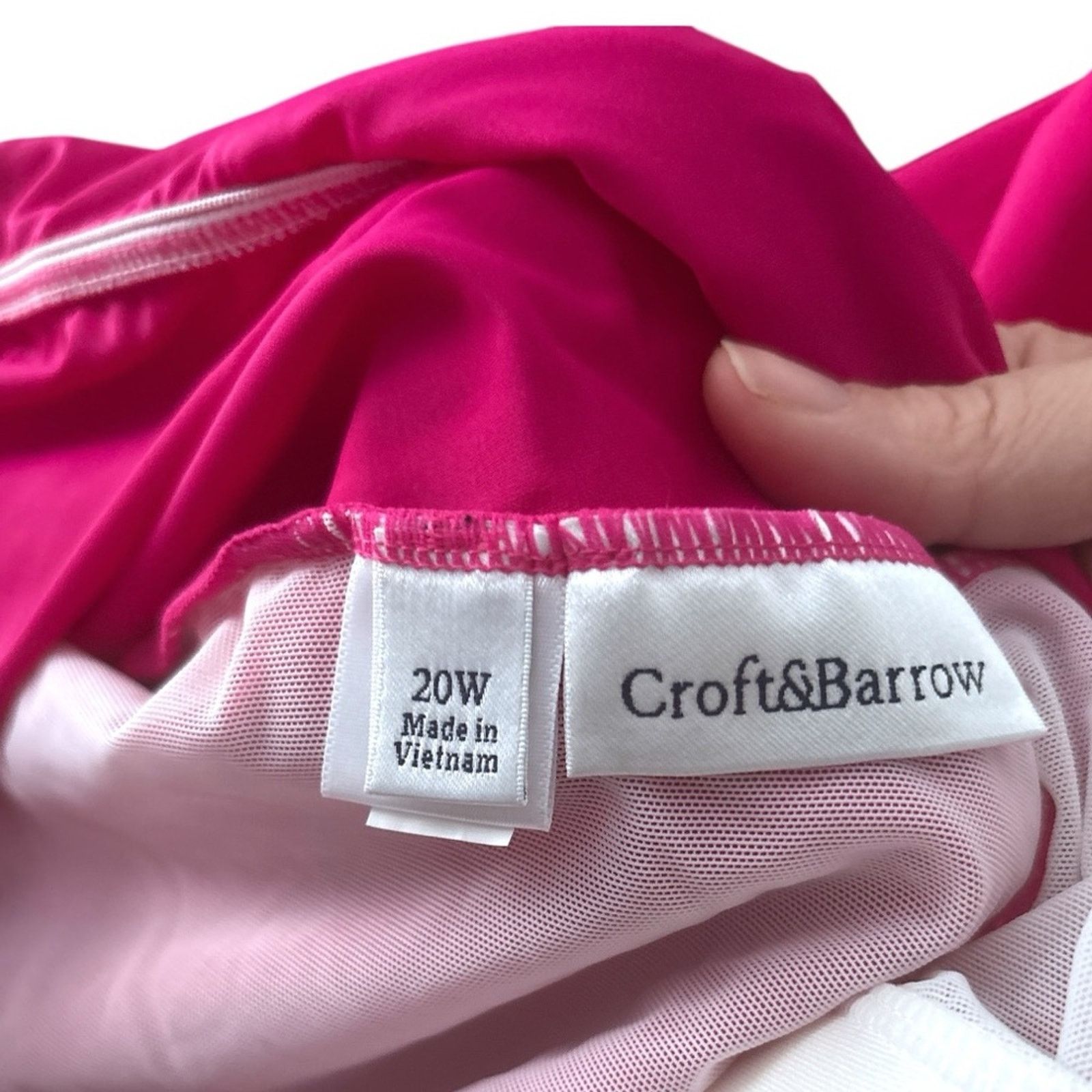 Croft & Barrow Croft and barrow Womens swimsuit Pink Tummy Slimming| Sz 20w Size 42" / US 20 - 6 Thumbnail
