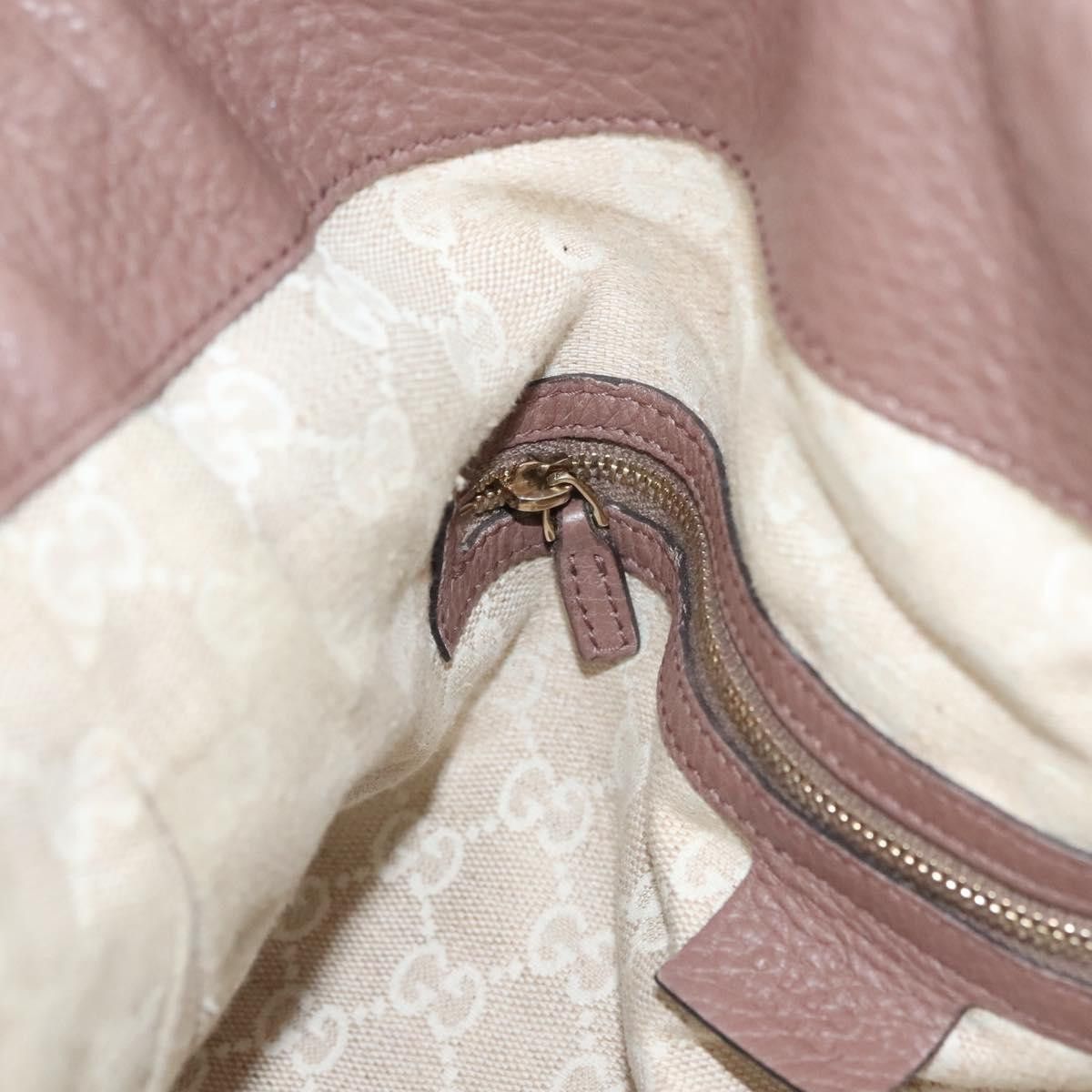 Gucci GUCCI Bamboo Hand Bag Leather Pink Gold Size ONE SIZE - 18 Thumbnail