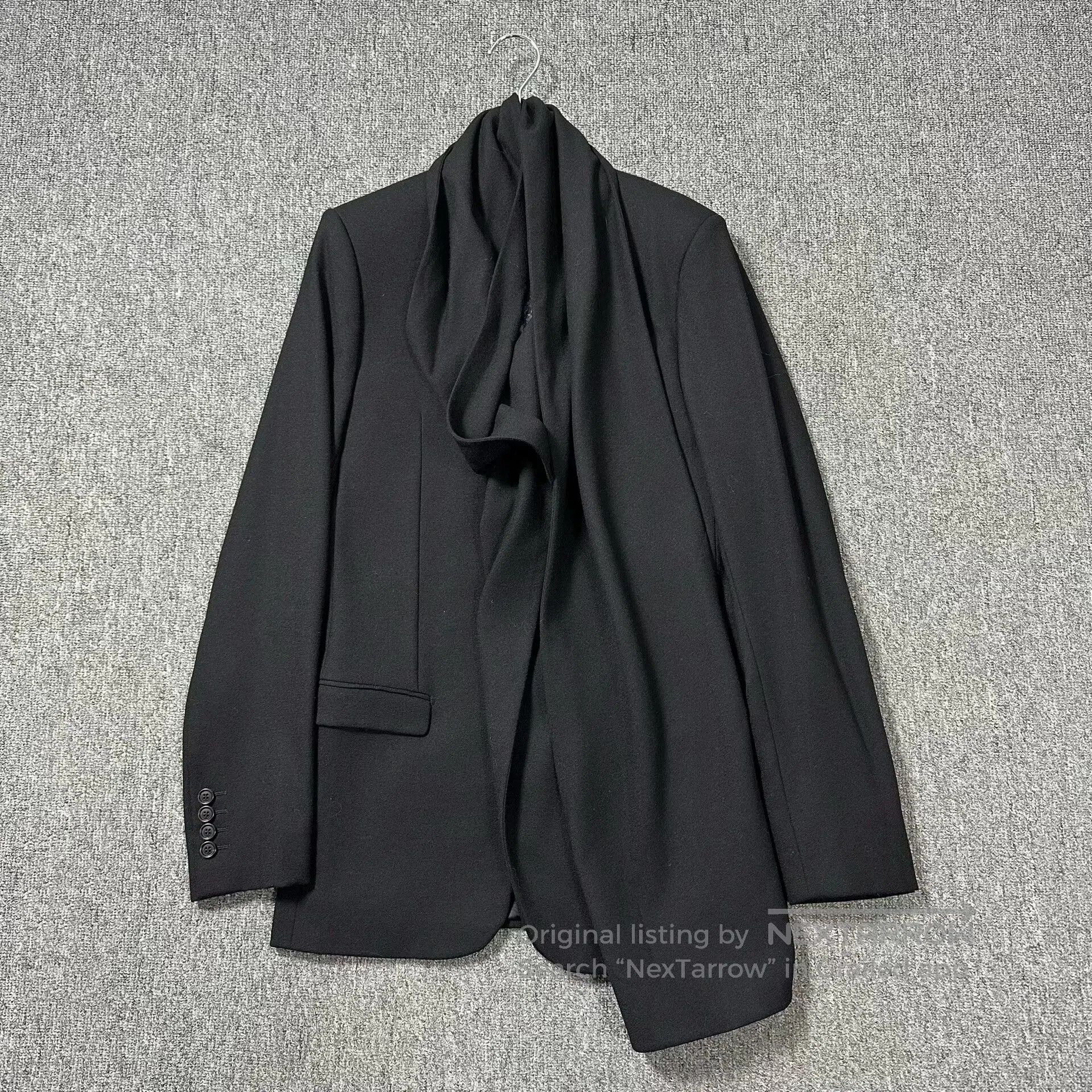 Dior Dior Black Scarf Collar Suit Jacket. Size US M / EU 48-50 / 2 - 2 Thumbnail