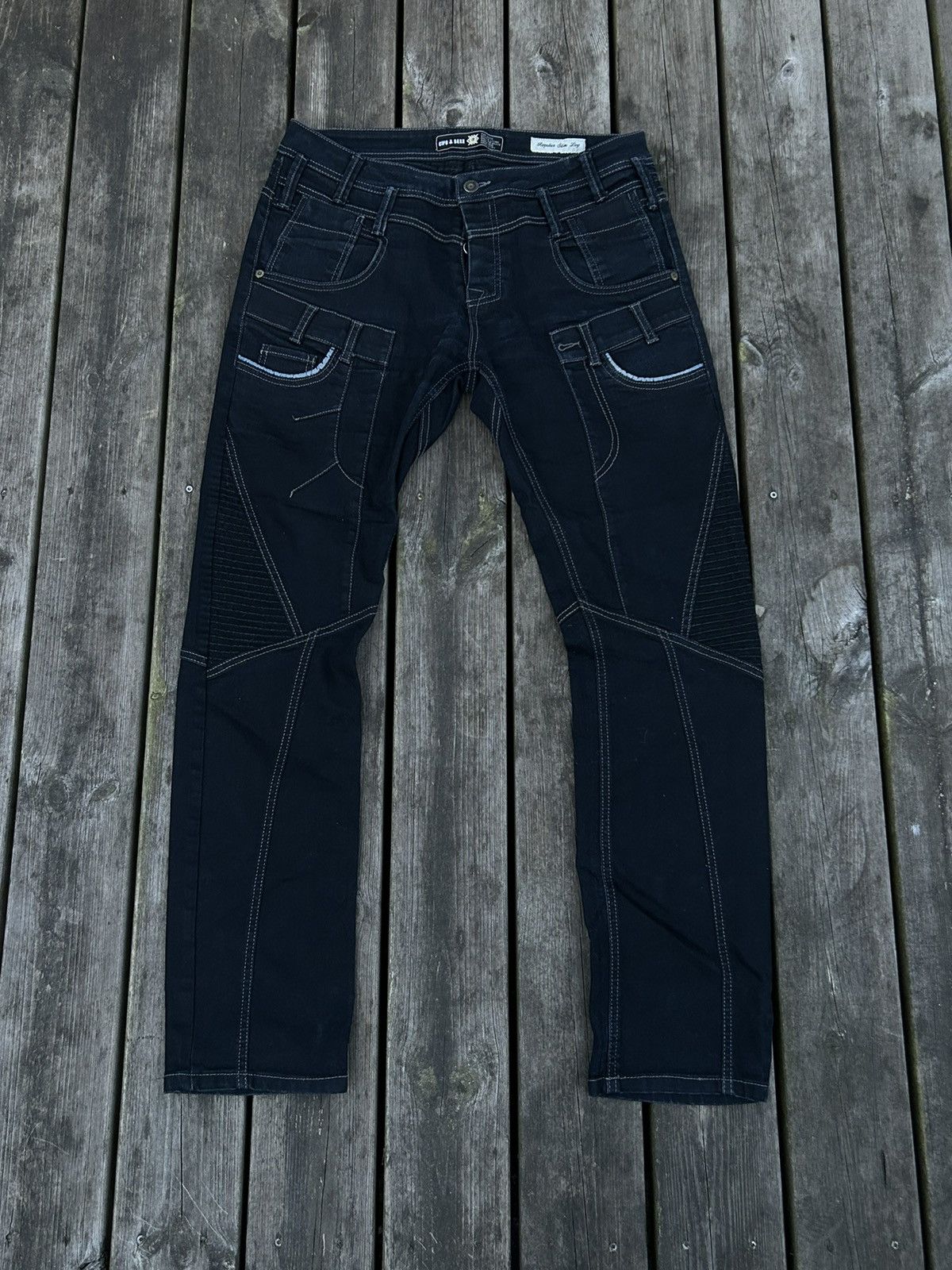Vintage Cipo & Baxx Cargo Jeans Size US 32 / EU 48 - 1 Thumbnail