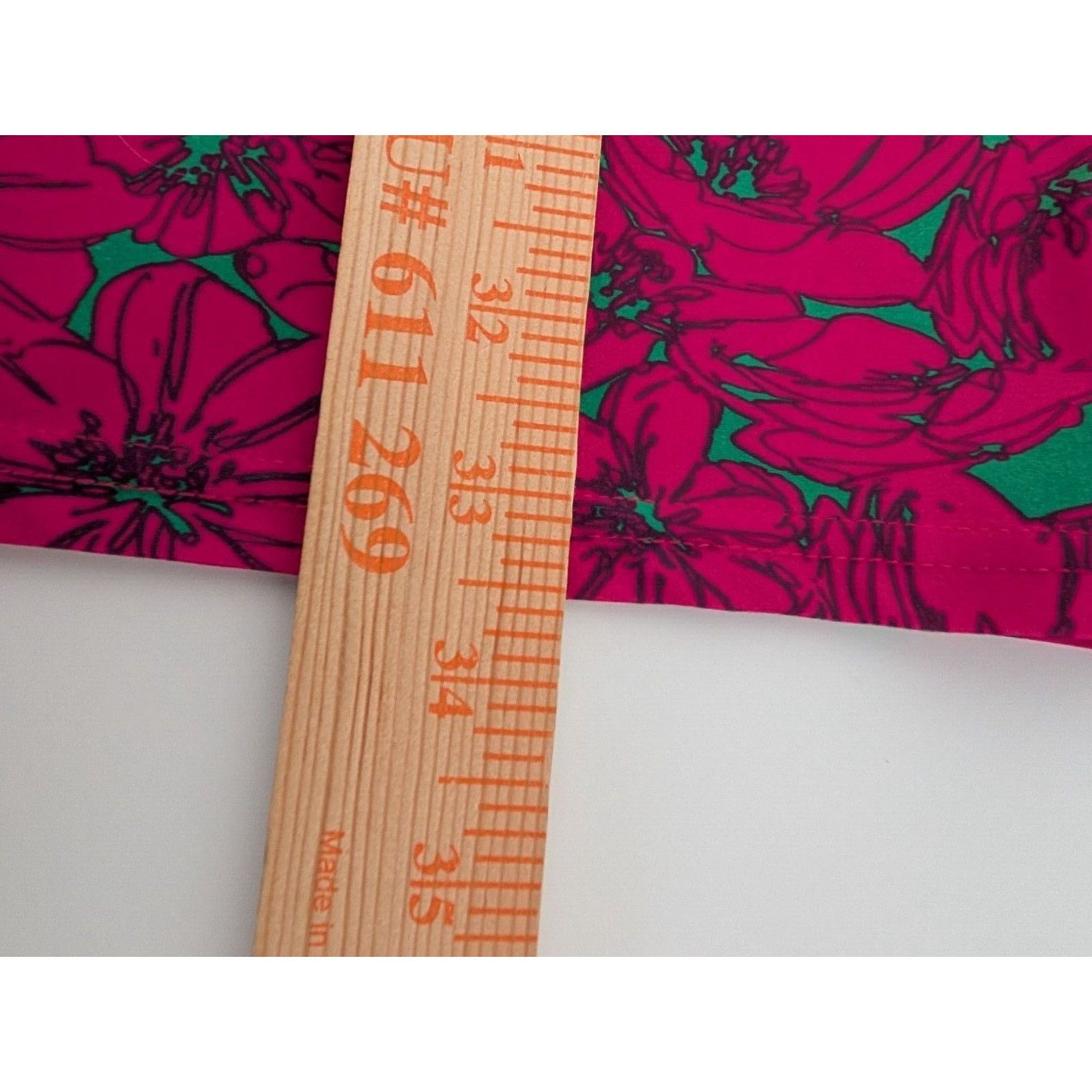 Designer Aryeh Floral Dress Womens Size Large Green Pink Nylon Size L / US 10 / IT 46 - 8 Thumbnail