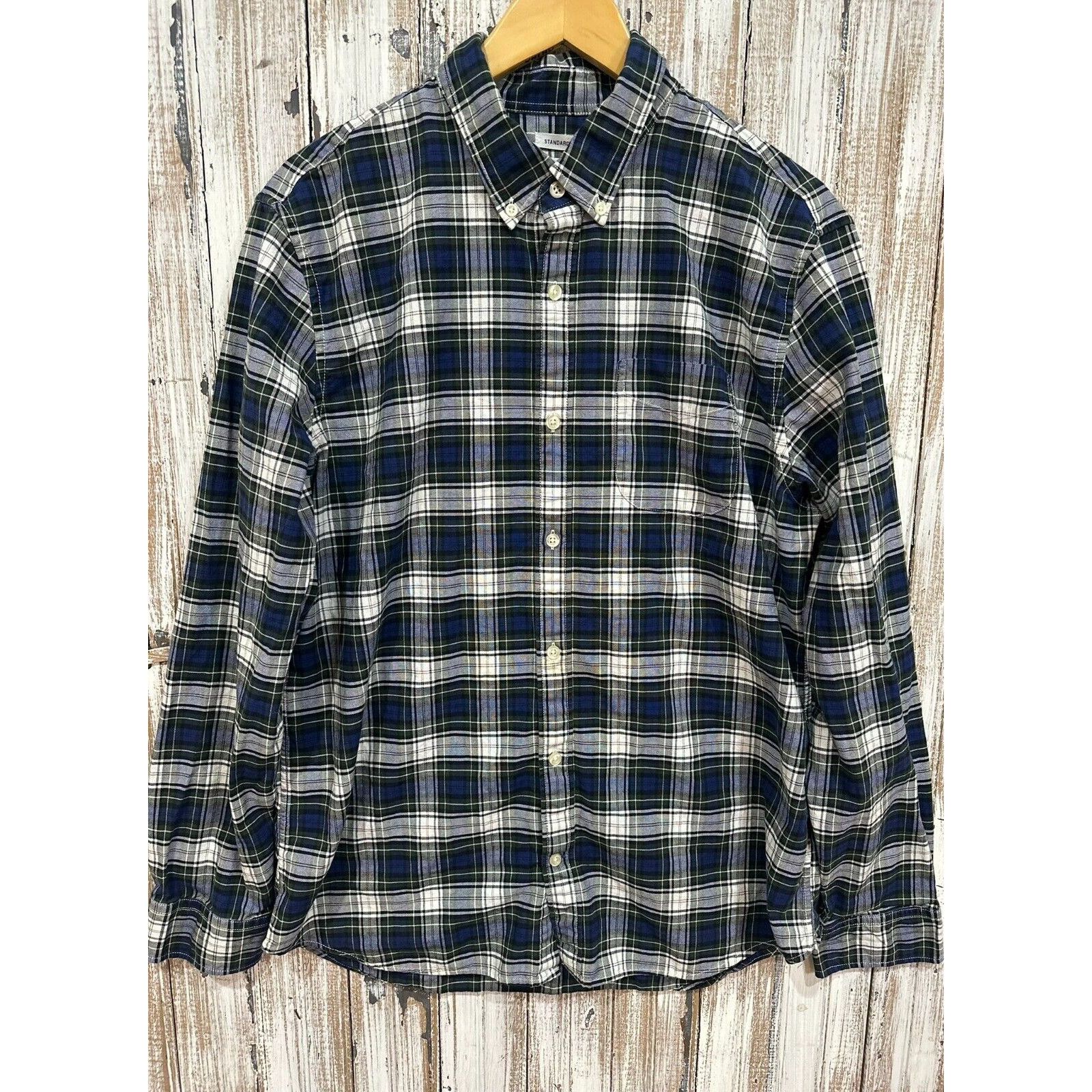 Gap GAP Mens Green Plaid Long Sleeve Button-Up Shirt Size L Size US L / EU 52-54 / 3 - 1 Thumbnail
