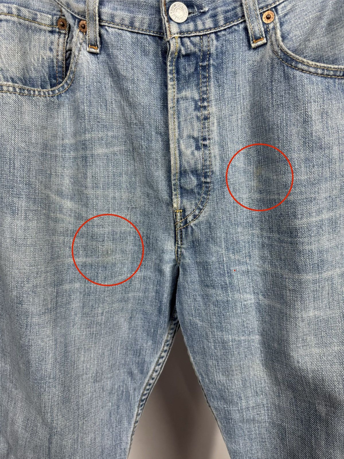 Levi's Vintage Levi’s 501 Straight Leg Jeans Light Wash Denim W32 Size US 32 / EU 48 - 12 Thumbnail