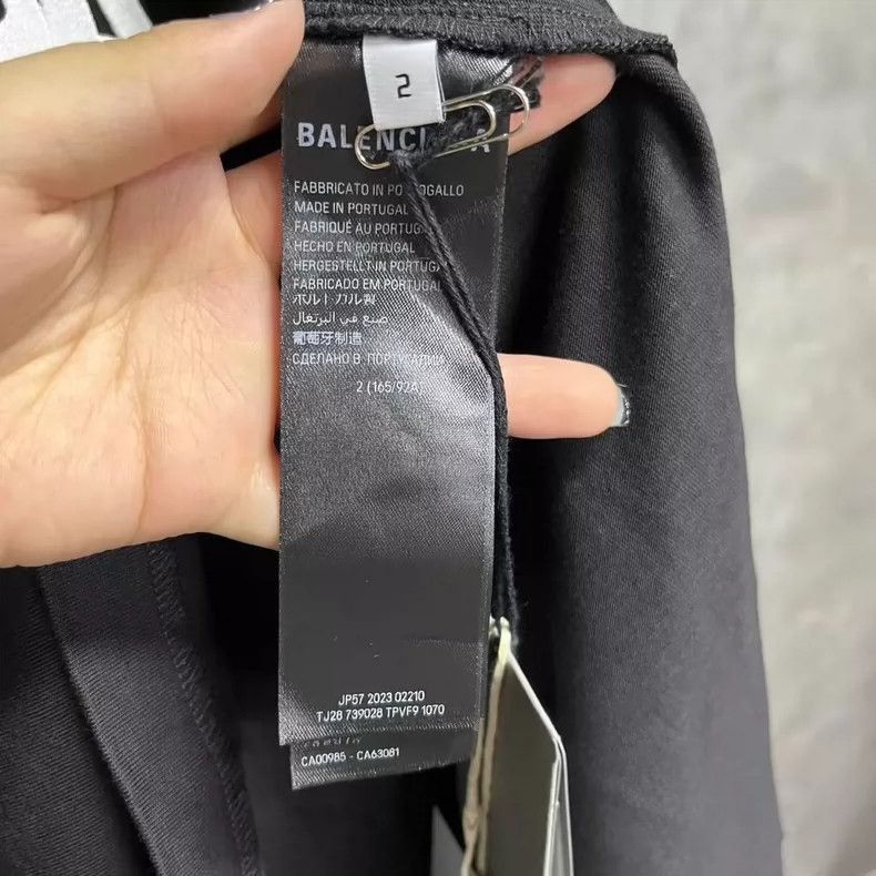 Balenciaga Balenciaga Black Logo Short Sleeve TShirt-2505 Size US M / EU 48-50 / 2 - 4 Thumbnail