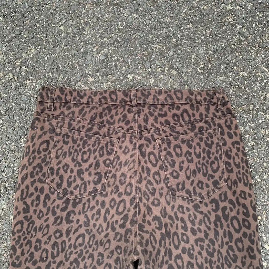 Art Comes First × Japanese Brand Gloria Vandesilb Stretchable Pants Leopard Pattern Pants Size US 34 / EU 50 - 13 Thumbnail