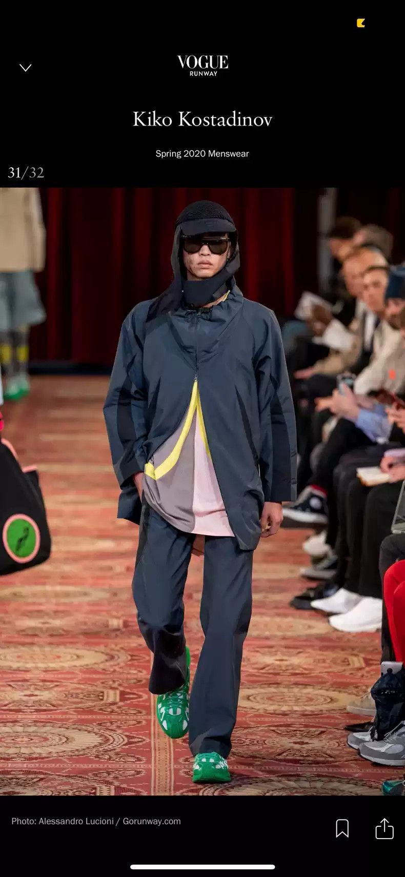 ジャケット・アウター KIKO KOSTADINOV cocoon fire coat Kiko Kostadinov Grey Cocoon Hooded Fire Jacket Kiko Kostadinov