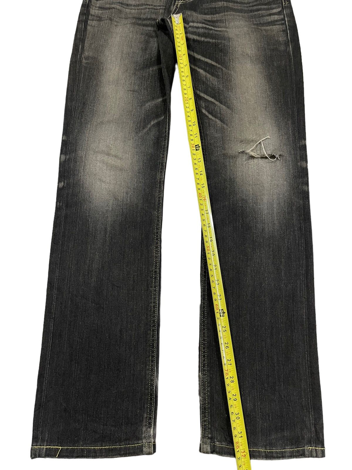 Lee Vintage Lee Cowboy Buckle Faded Wash Style Jeans Size US 31 - 13 Thumbnail