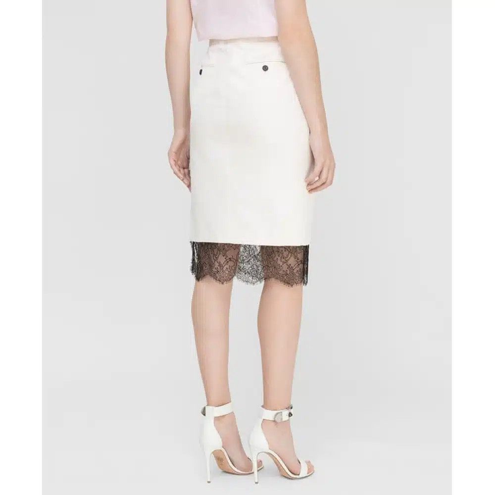 Tom Ford o1sndg0825 GC5399 Classic Skirt in White Size 25" / US 0 / IT 36 - 4 Thumbnail